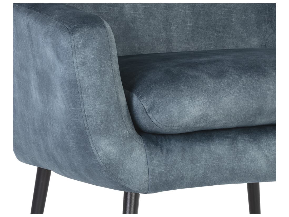 Sunpan Aletta Gray Fabric Accent Chair