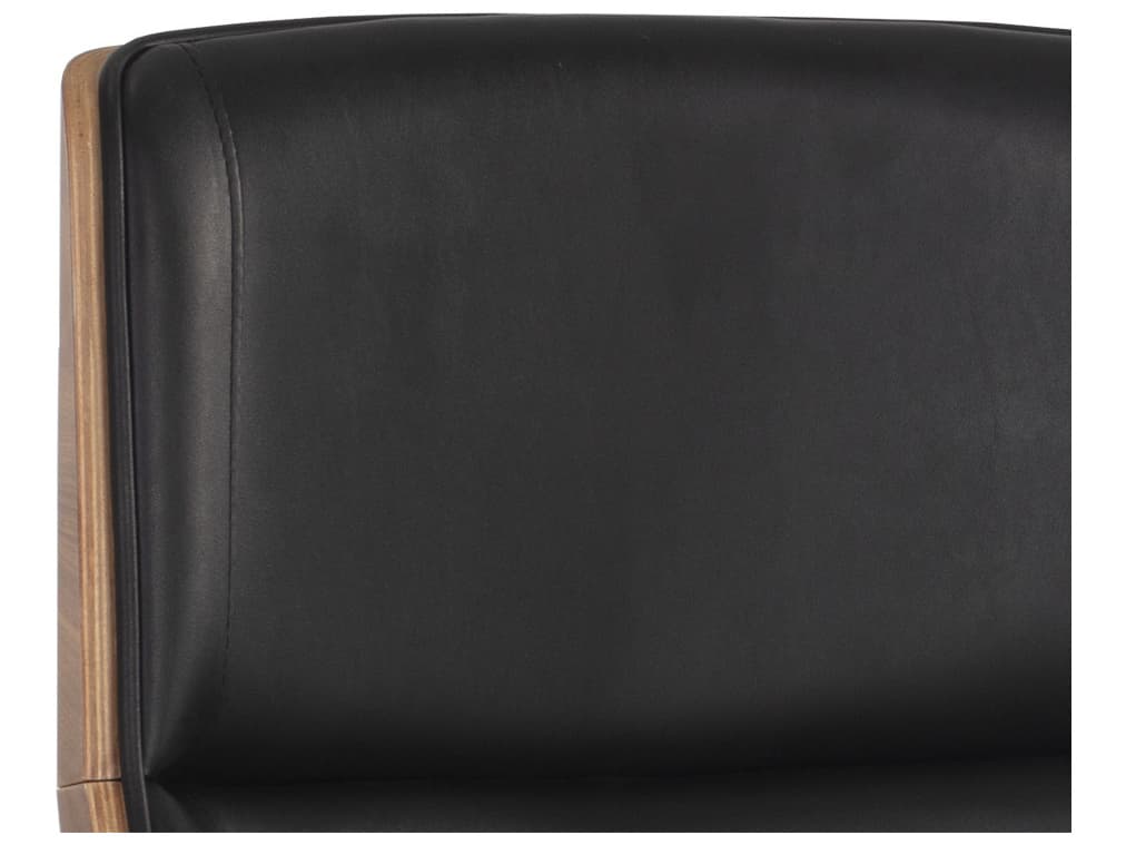 Sunpan Rhett Black Faux Leather Adjustable Executive Desk Chair