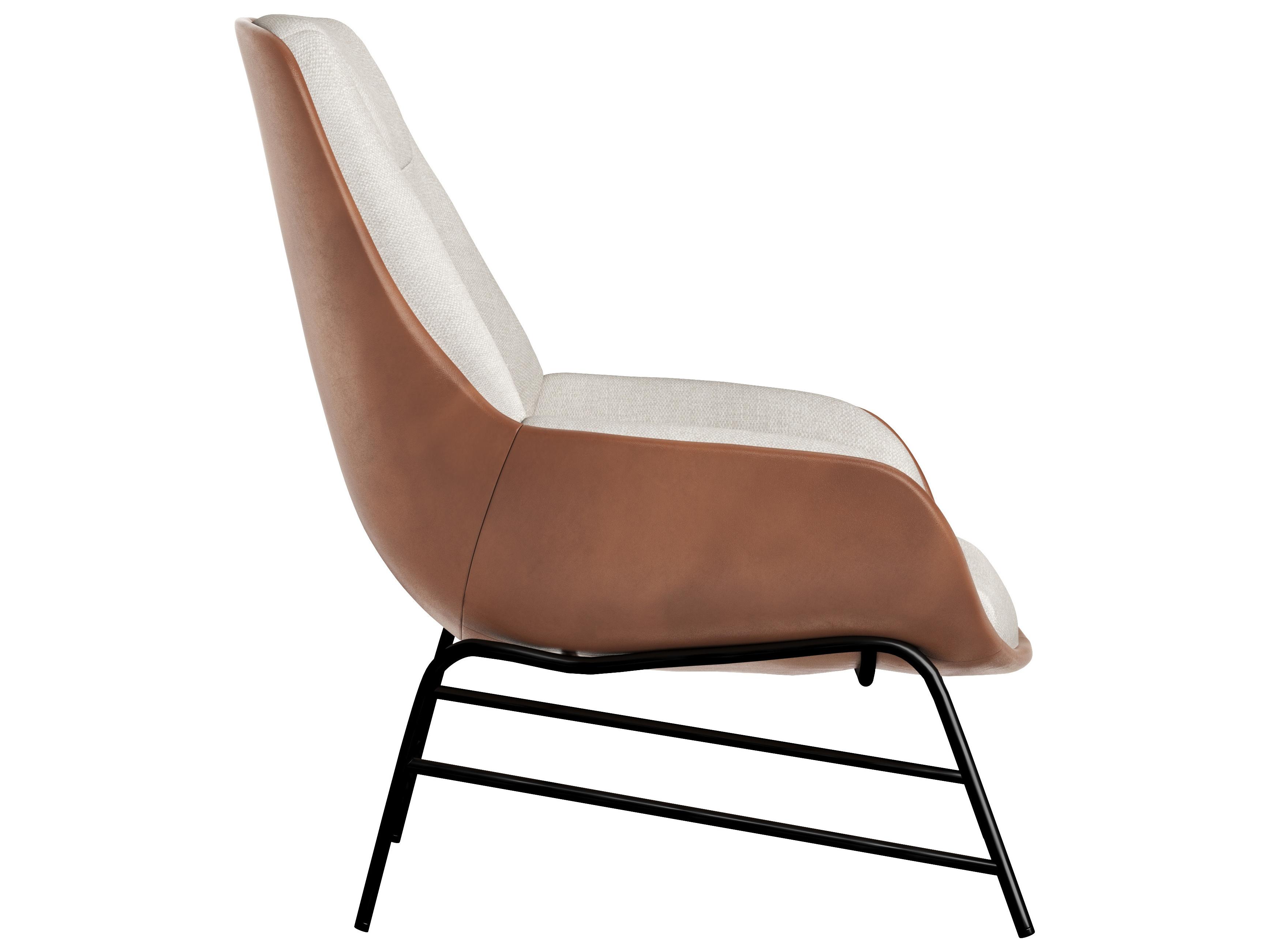 Sunpan Lucier Beige Fabric Accent Chair