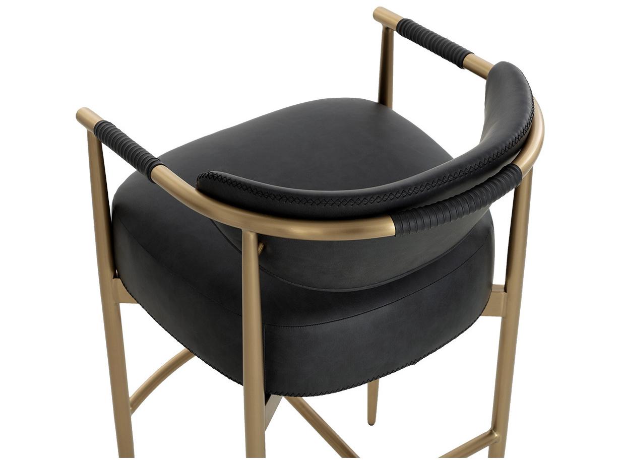 Sunpan Heloise Faux Leather Counter Stool