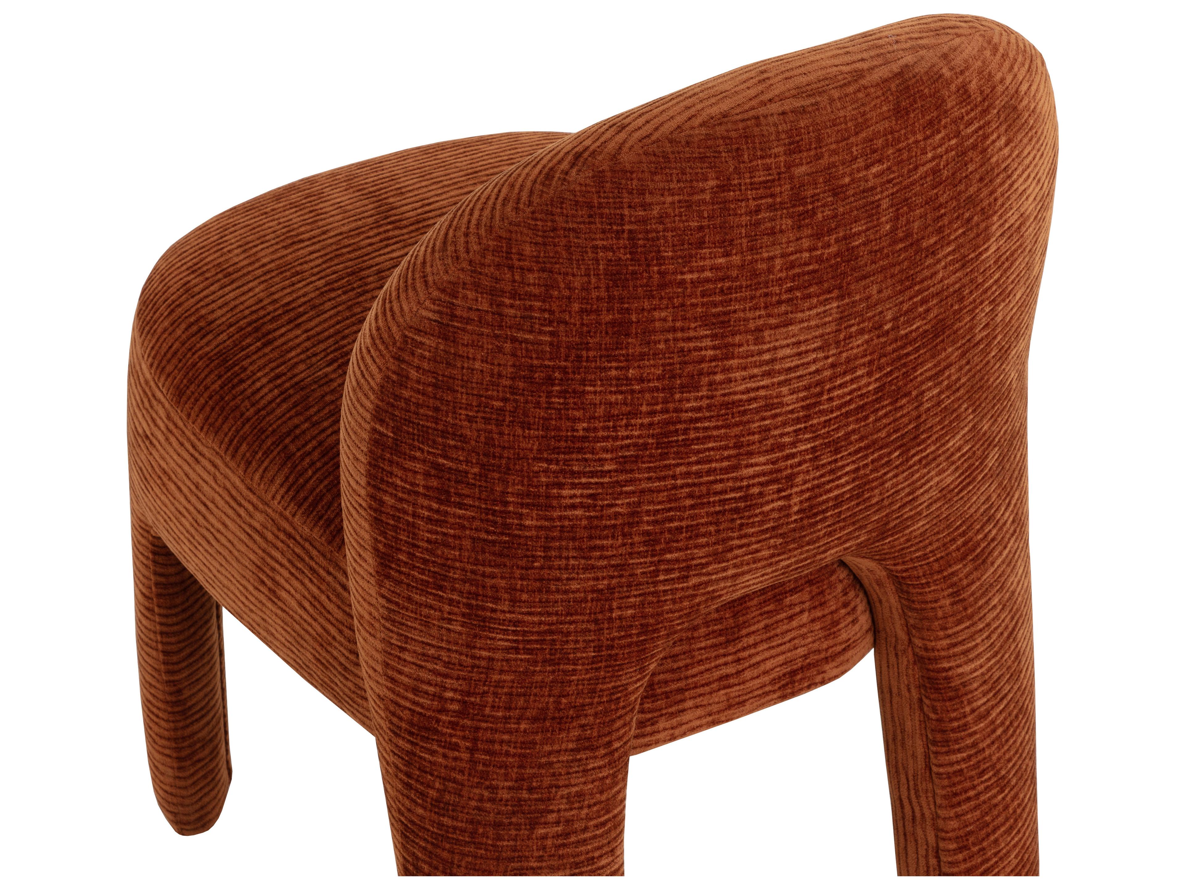 Sunpan Myrtle Brown Upholstered Armless Dining Chair