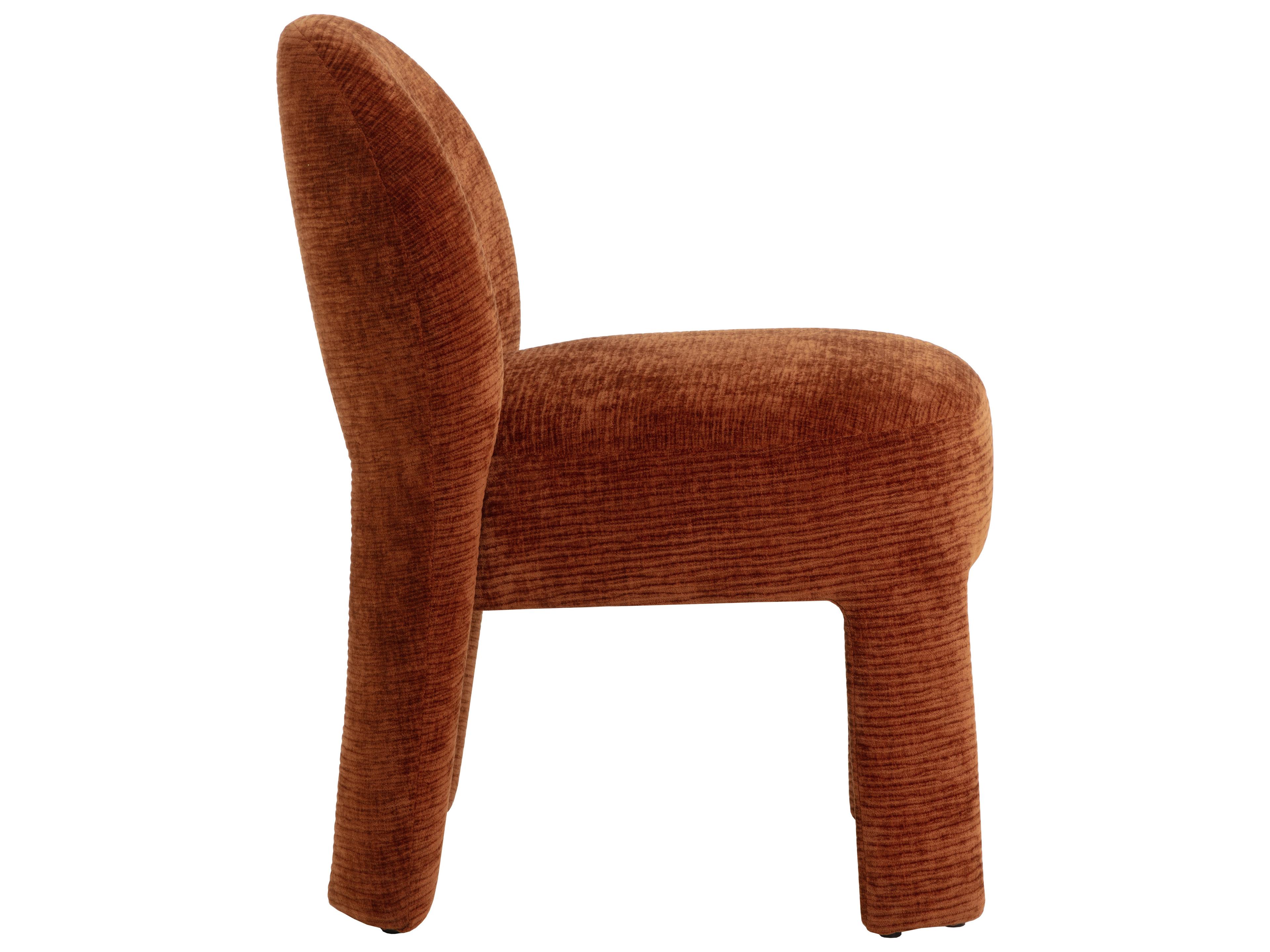 Sunpan Myrtle Brown Upholstered Armless Dining Chair