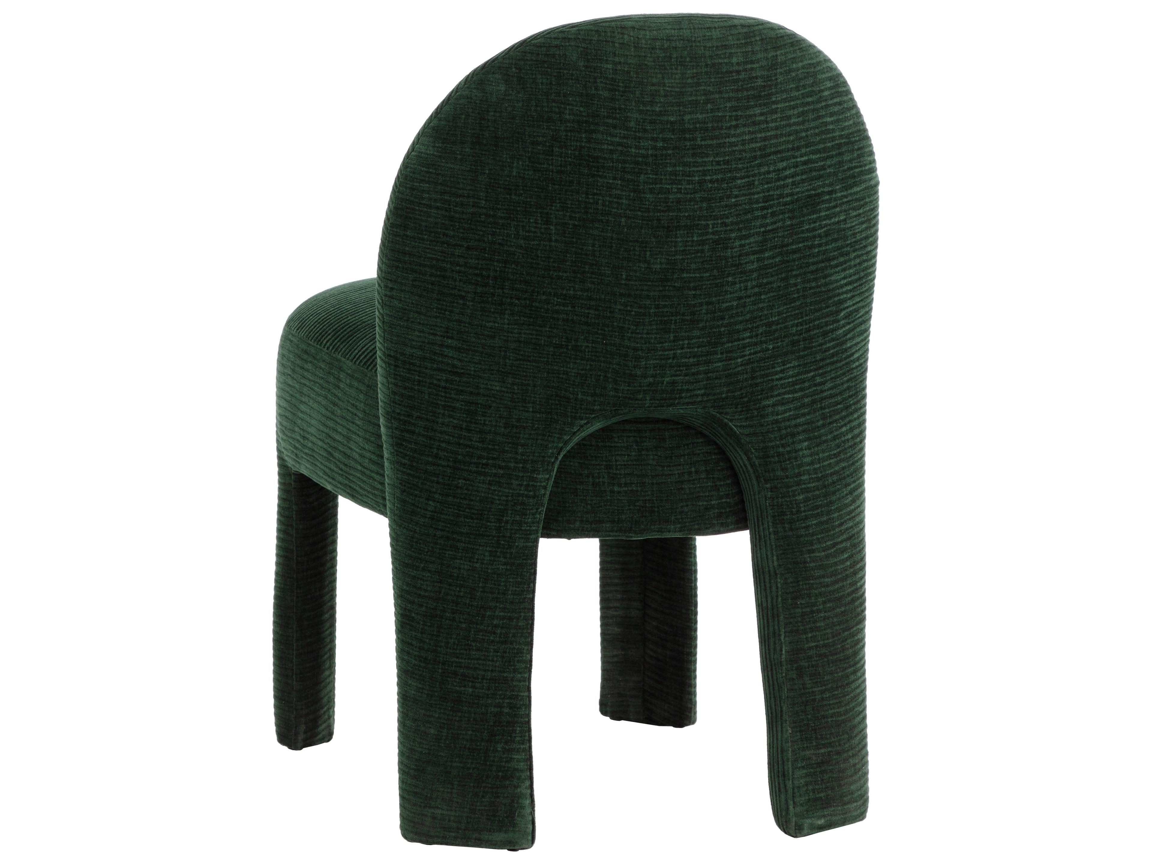 Sunpan Myrtle Green Upholstered Armless Dining Chair