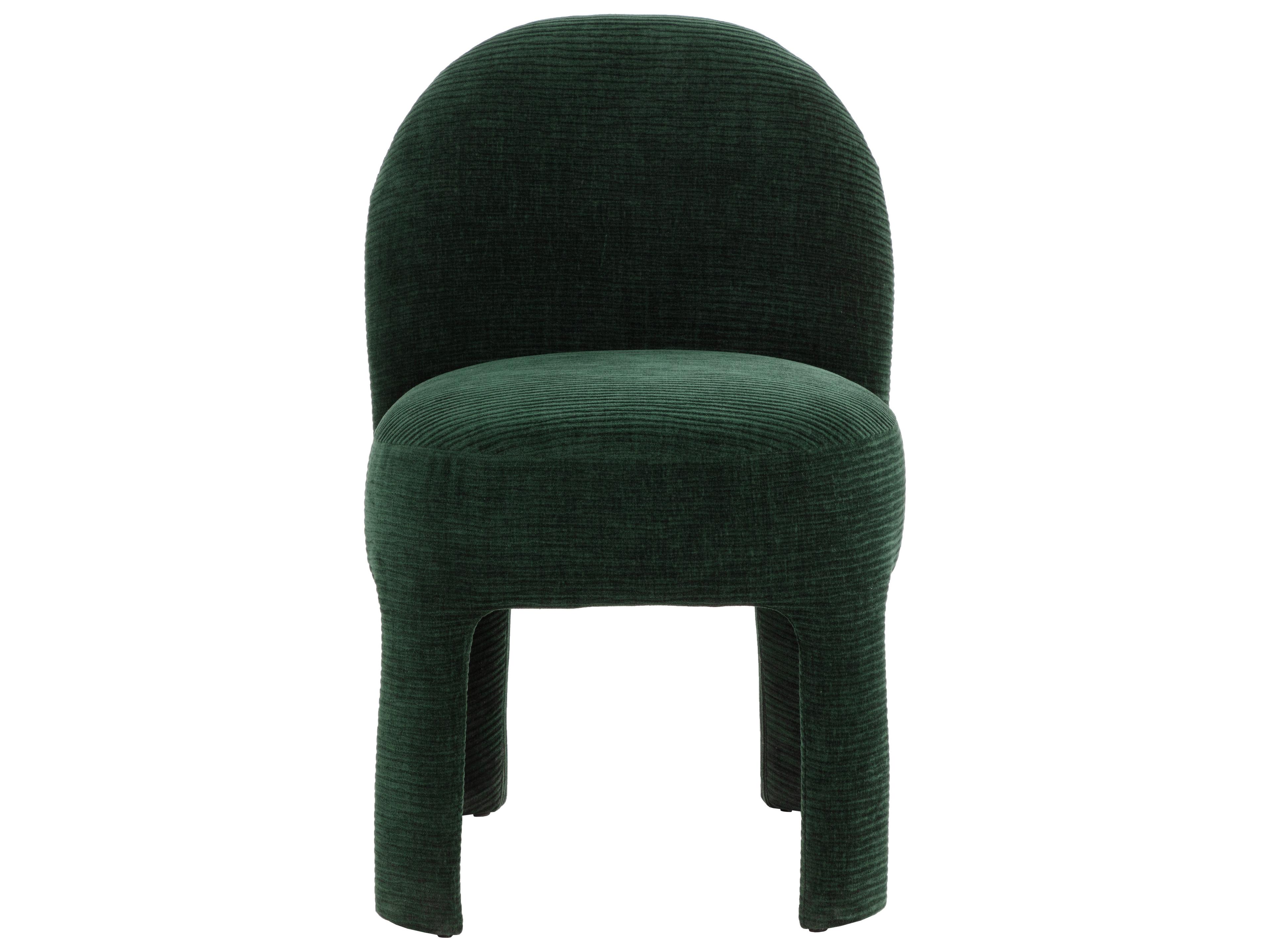 Sunpan Myrtle Green Upholstered Armless Dining Chair