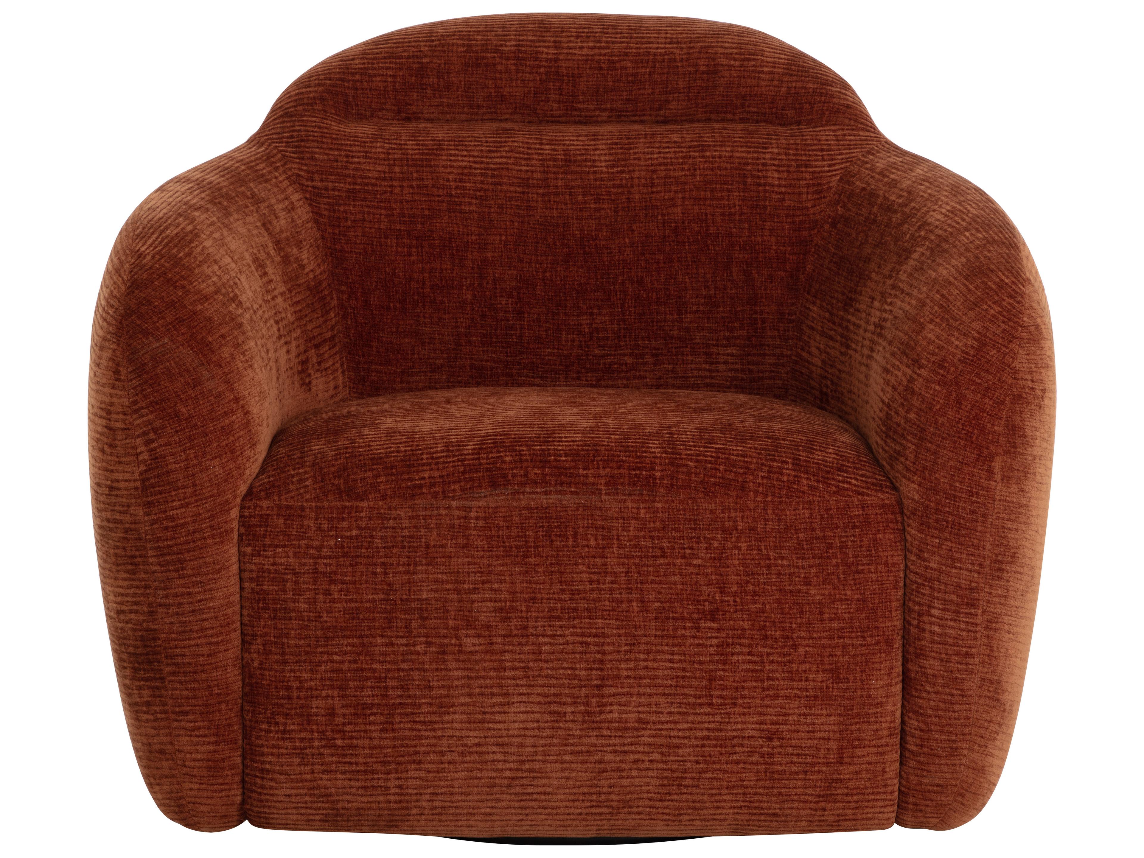 Sunpan Ismo Swivel Brown Accent Chair