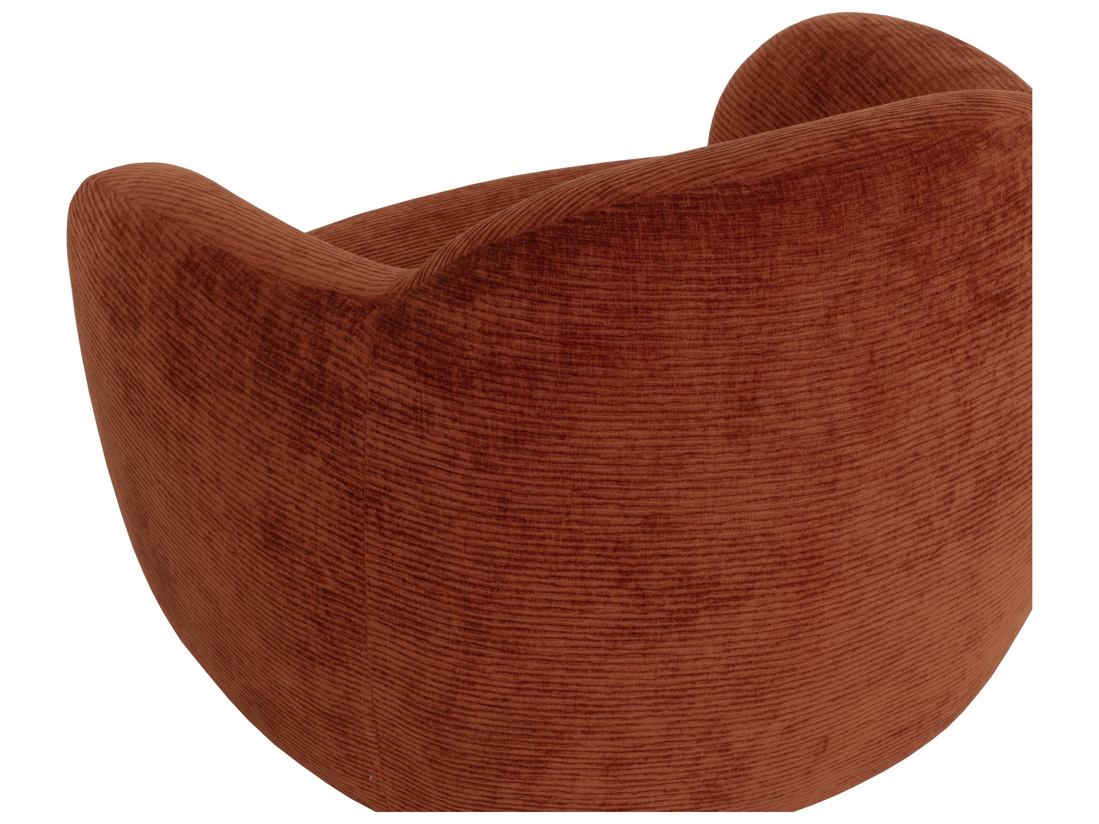 Sunpan Ismo Swivel Brown Accent Chair