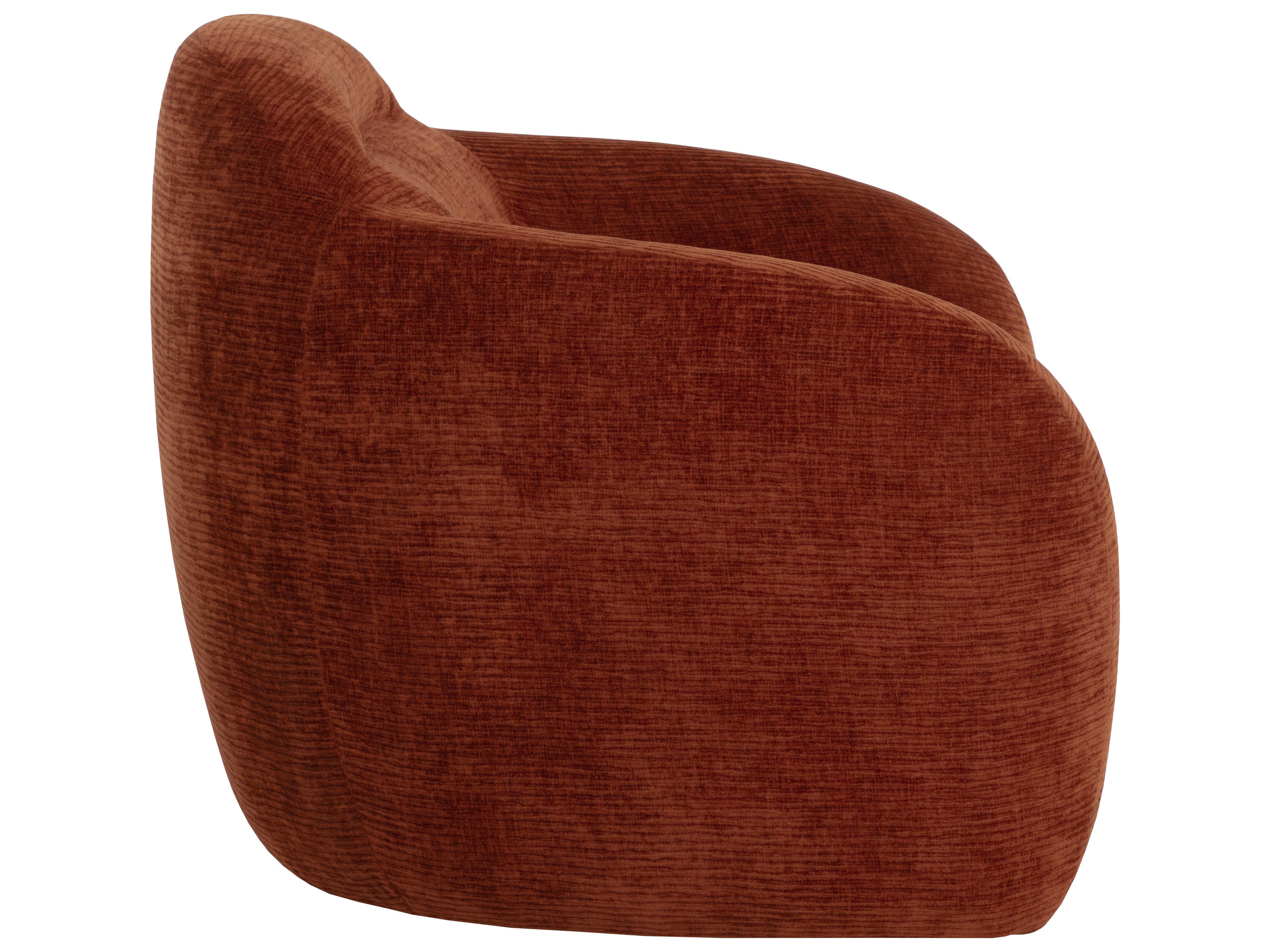 Sunpan Ismo Swivel Brown Accent Chair