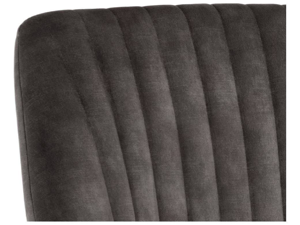 Sunpan Chardon Black Upholstered Armless Dining Chair