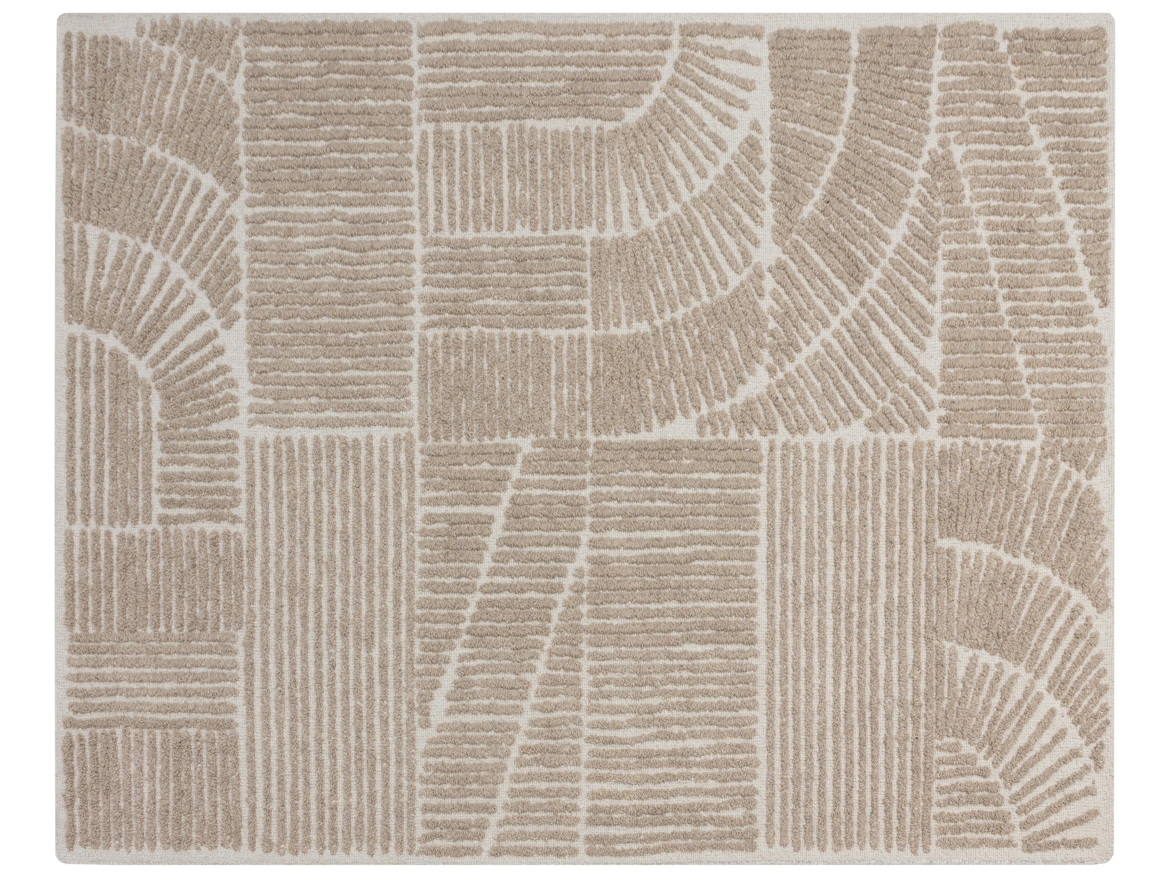 Sunpan Corinthia Hand-Tufted Rug in Ivory/Beige in 8 ' x 10'