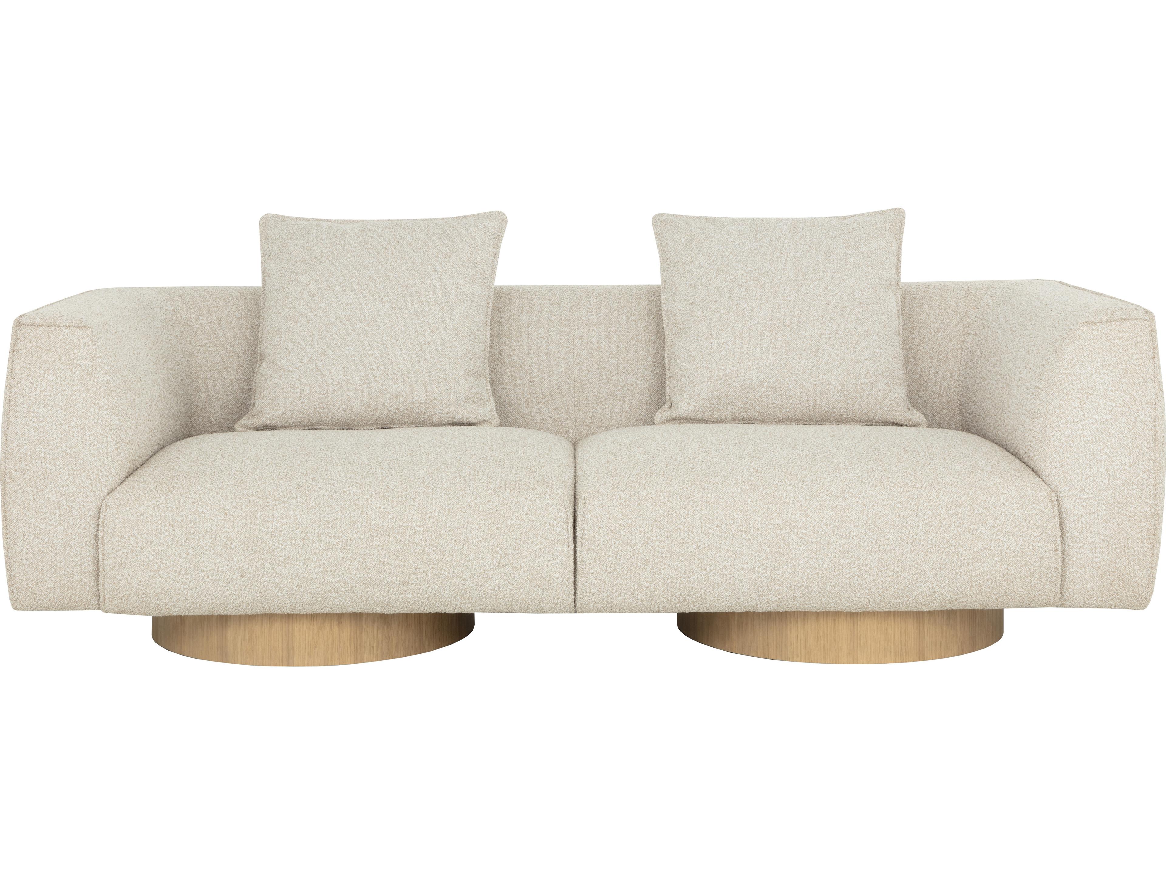 Sunpan Mattis Taupe Beige Upholstered Sofa
