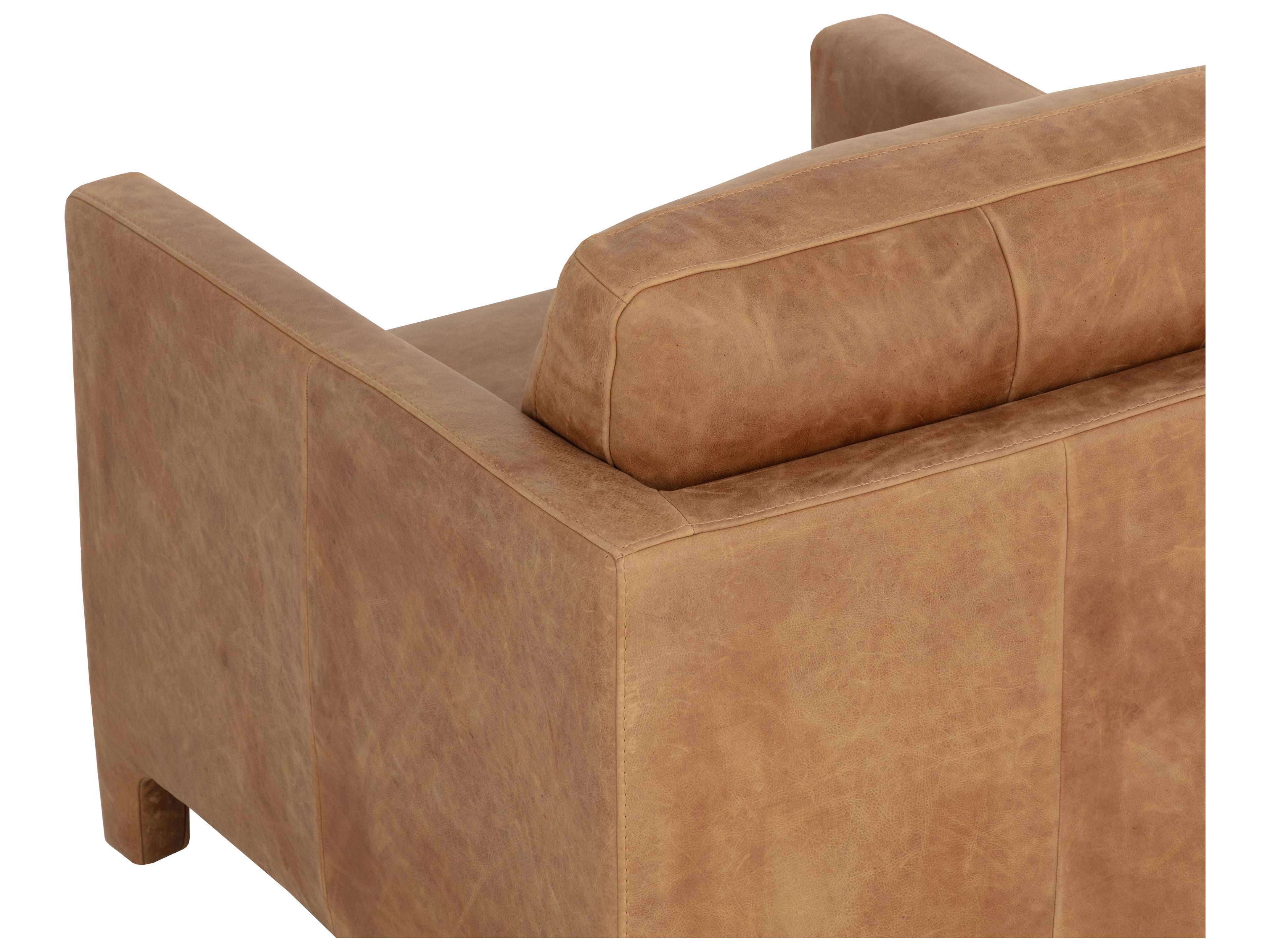 Sunpan Rodney Brown Leather Club Chair