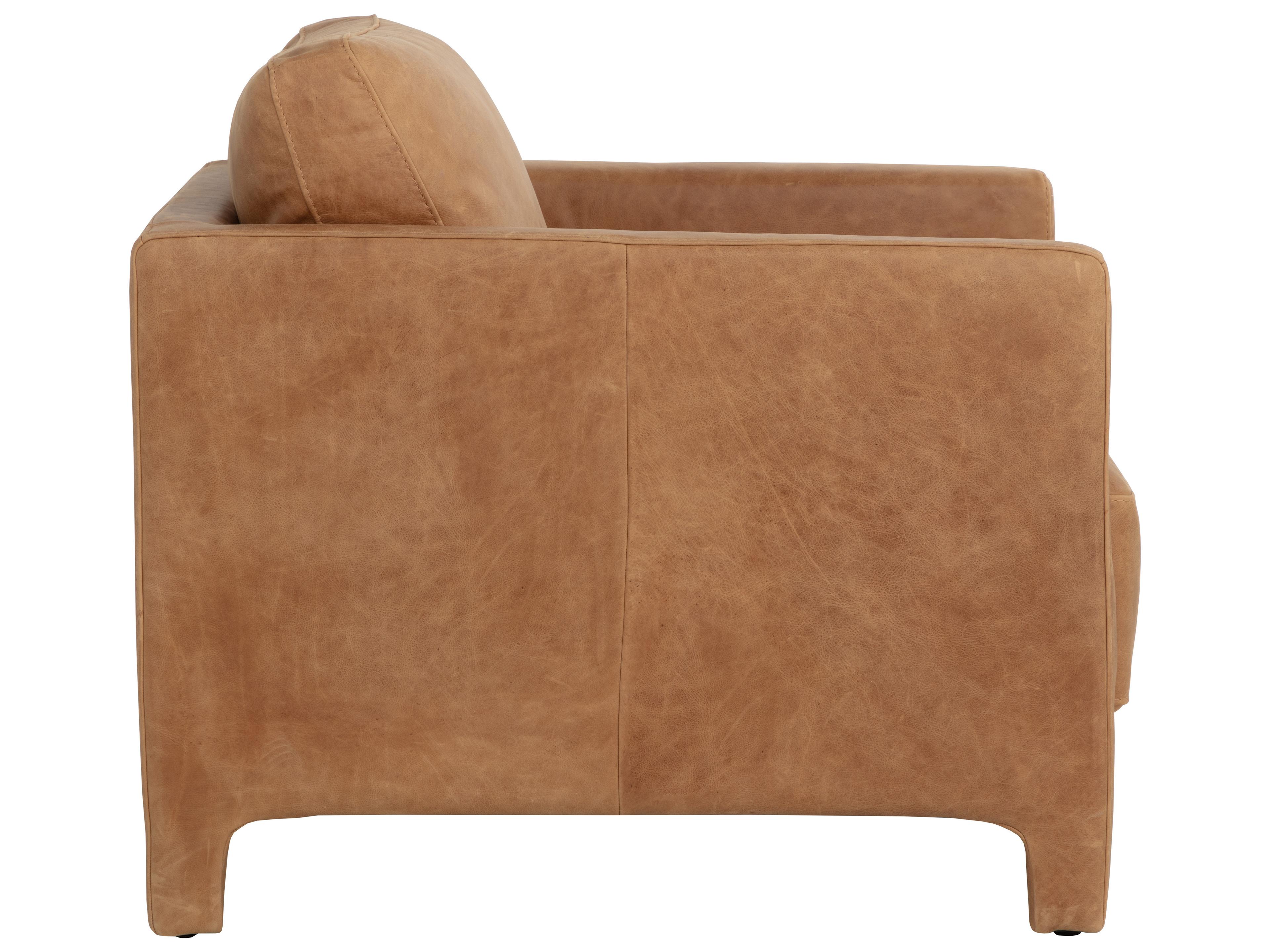 Sunpan Rodney Brown Leather Club Chair