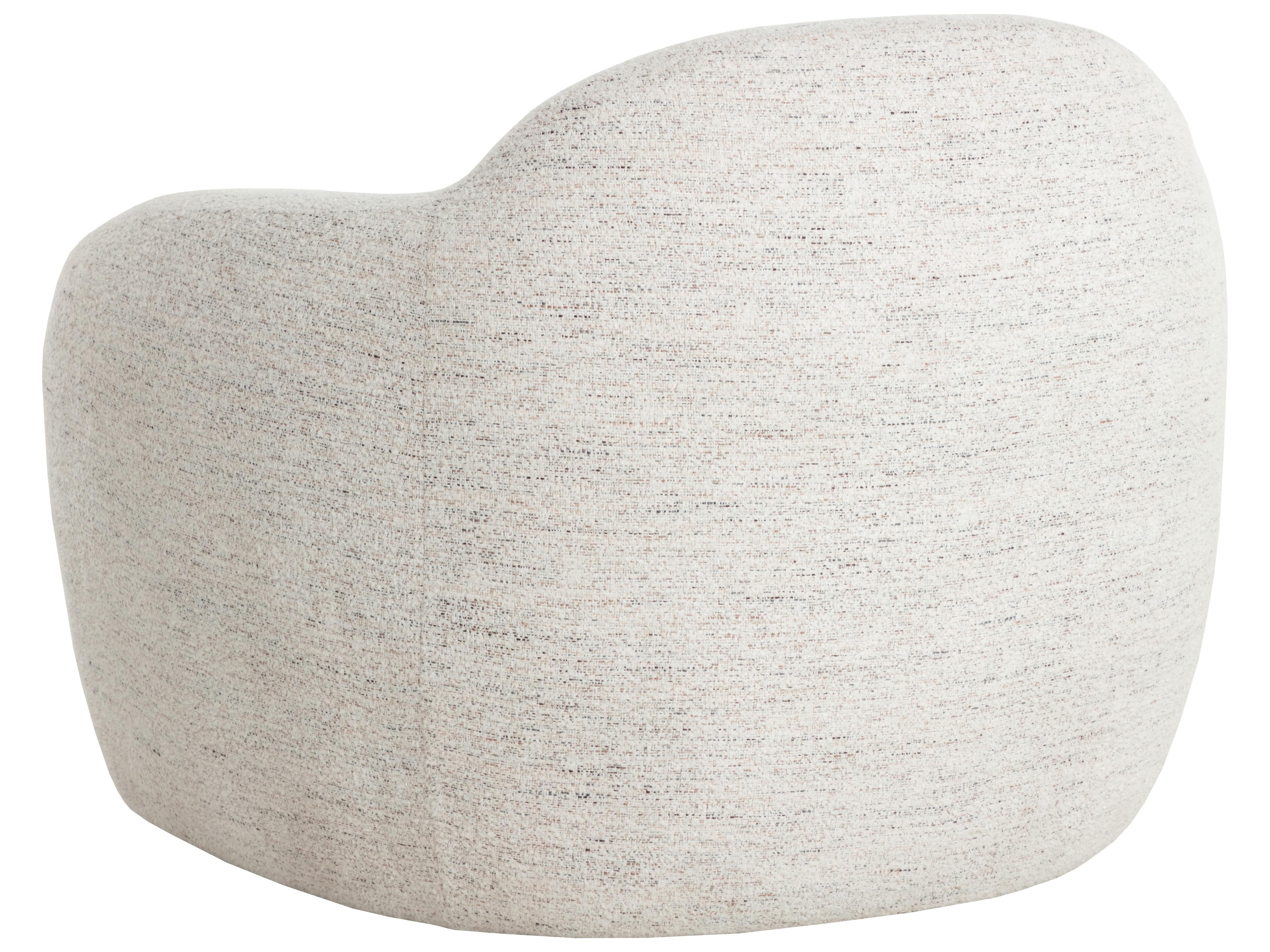 Sunpan Ismo Swivel Cream Accent Chair