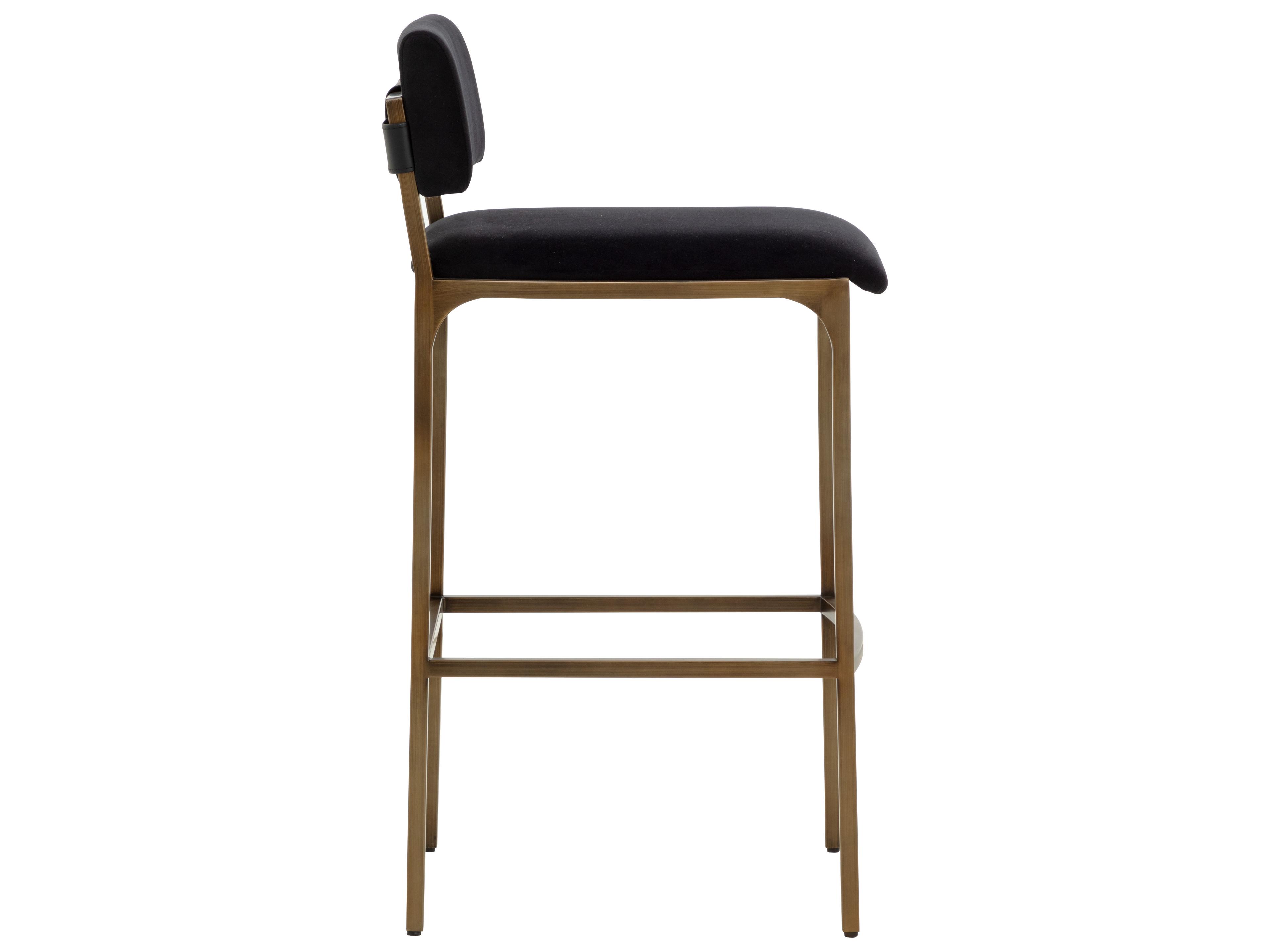Sunpan Mori Barstool in Abbington Black