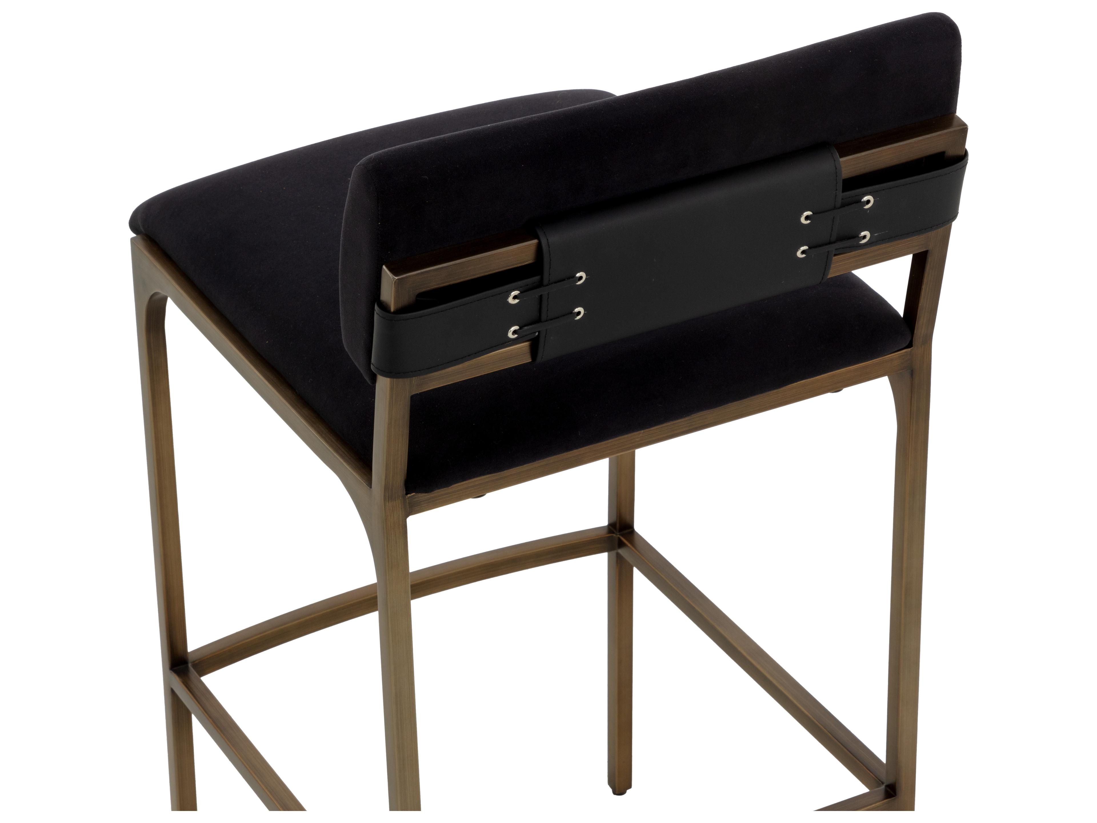 Sunpan Mori Barstool in Abbington Black