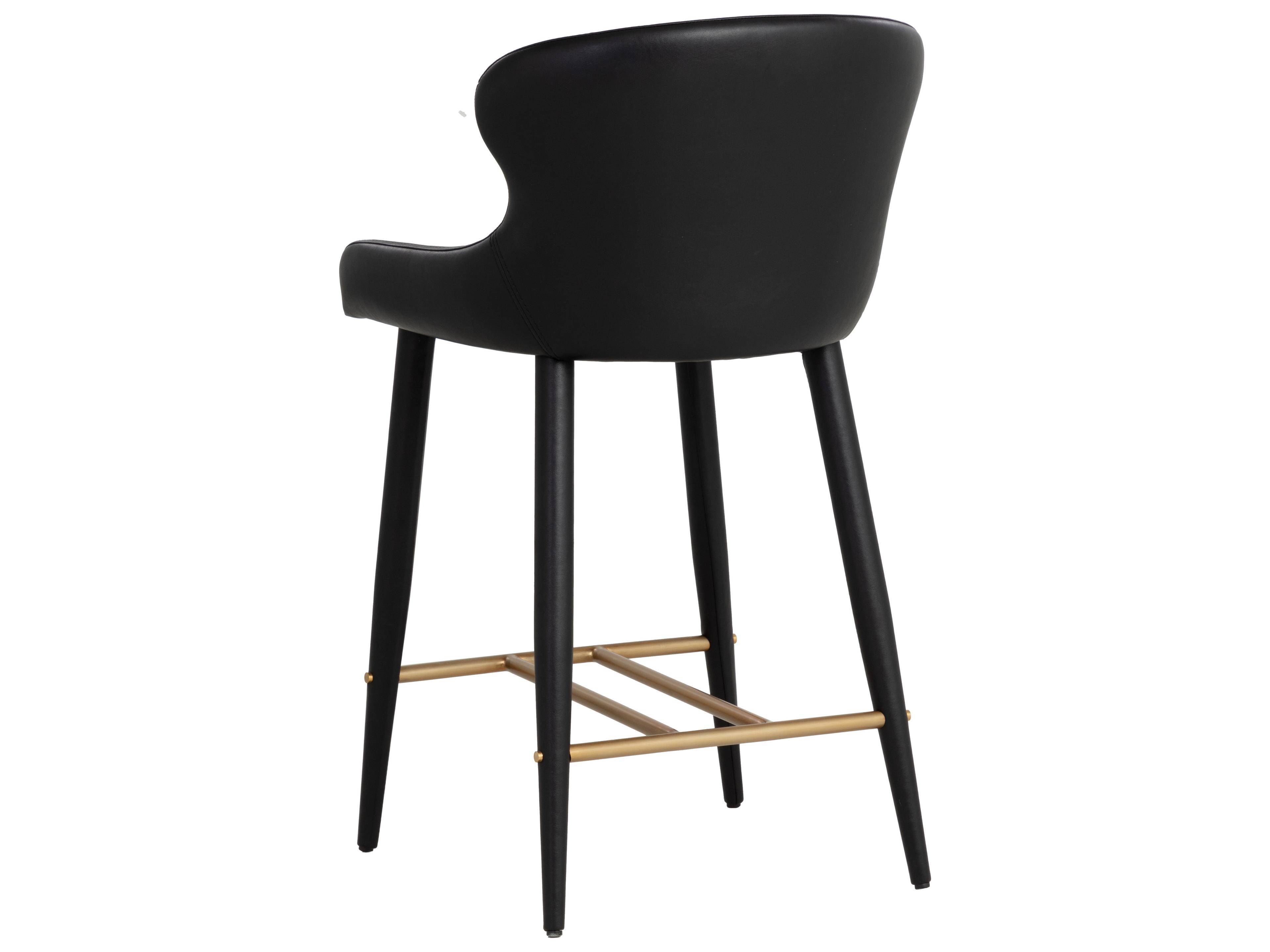 Sunpan Evora Counter Stool in Bravo Black