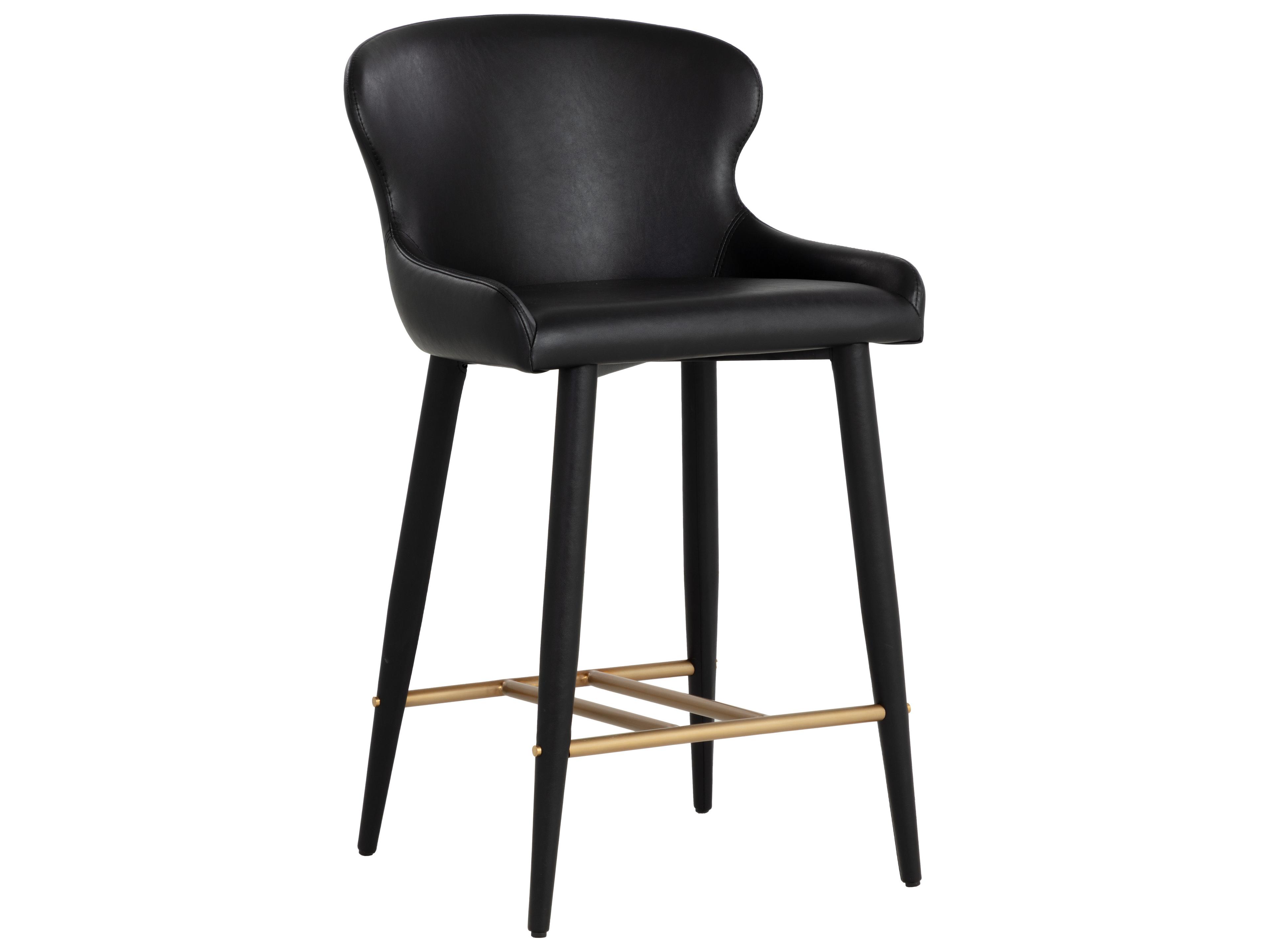 Sunpan Evora Counter Stool in Bravo Black