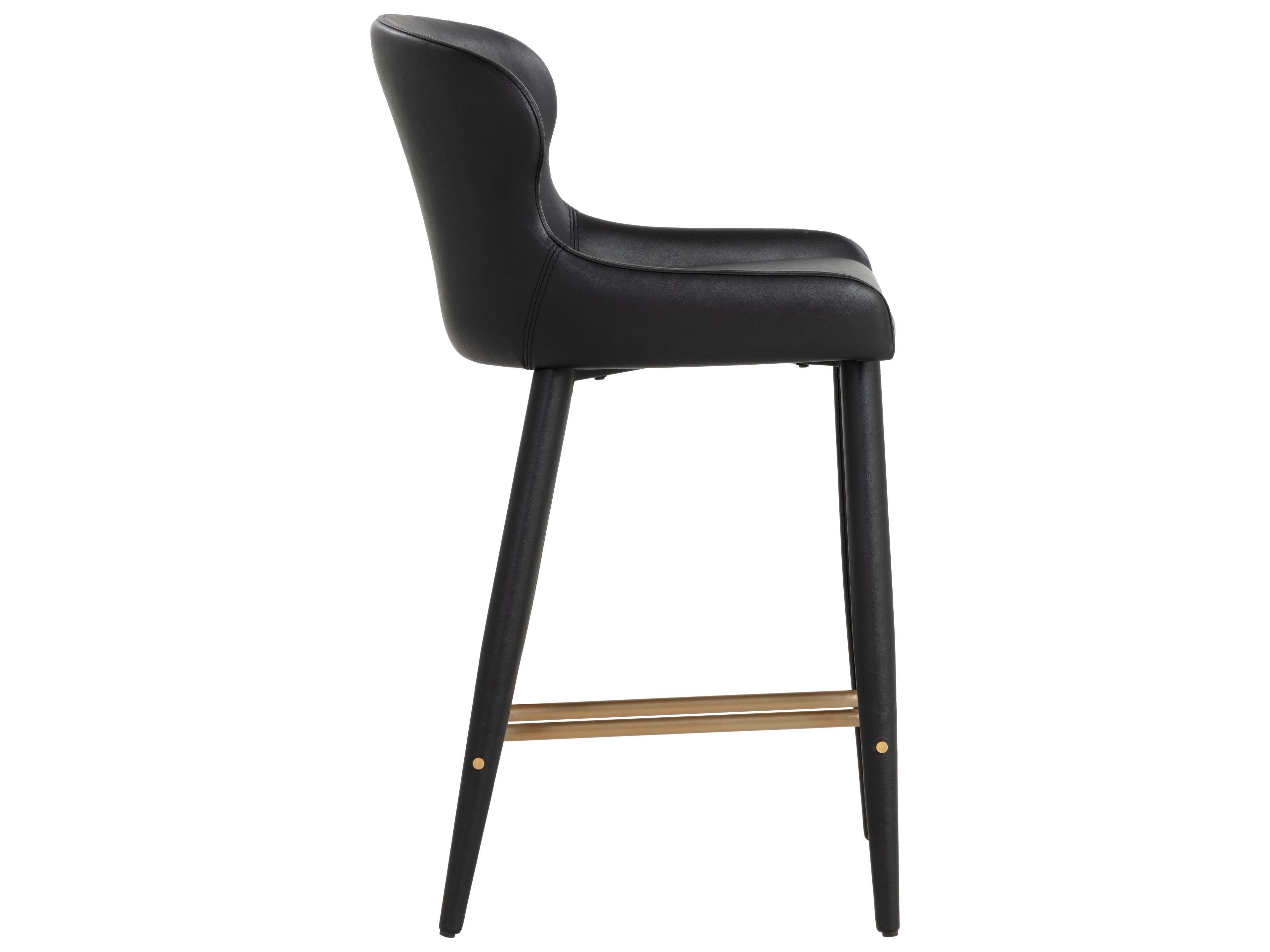 Sunpan Evora Counter Stool in Bravo Black