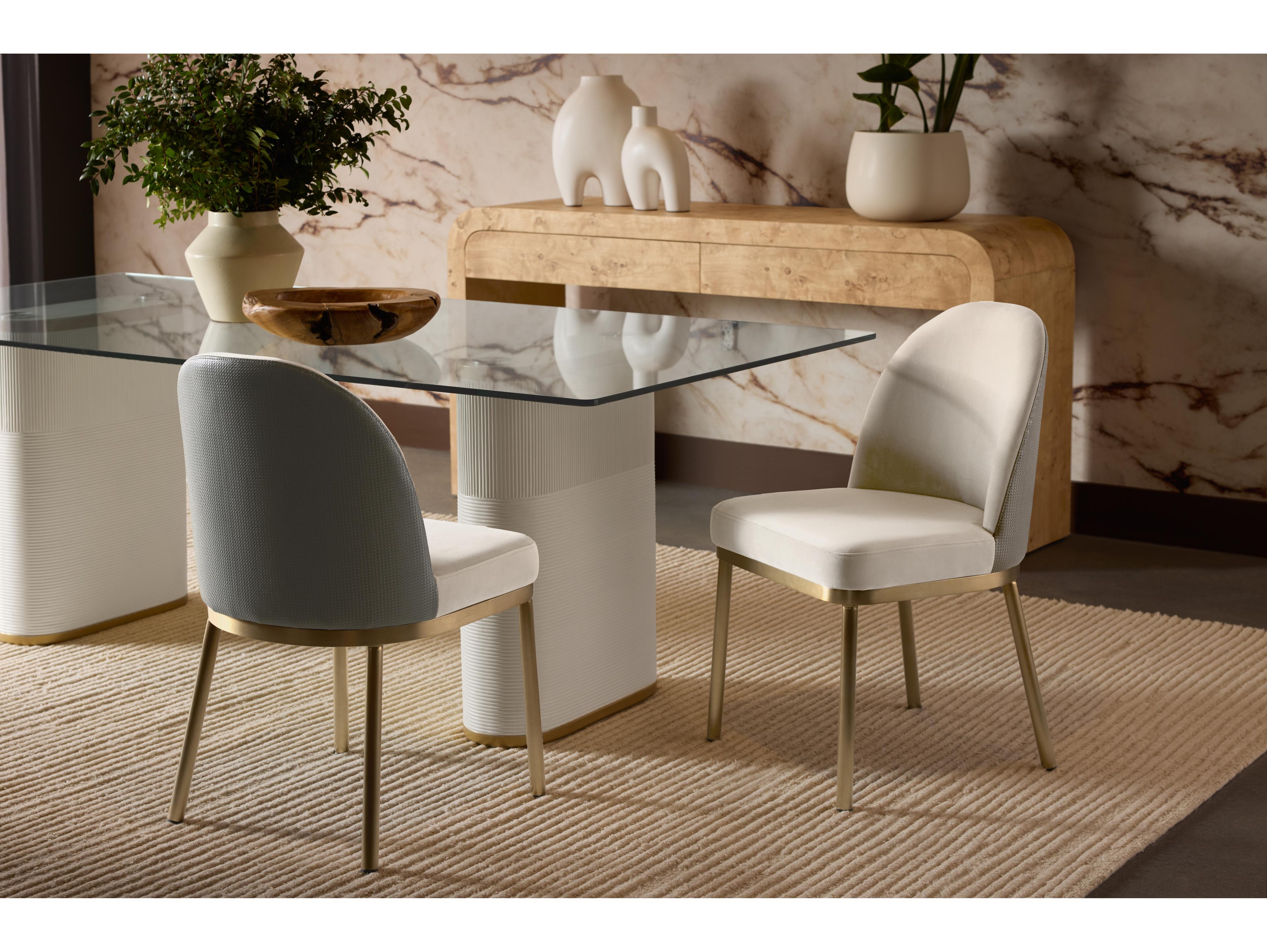 Sunpan Lavania Dining Chair in Meg Taupe / Porcini Taupe