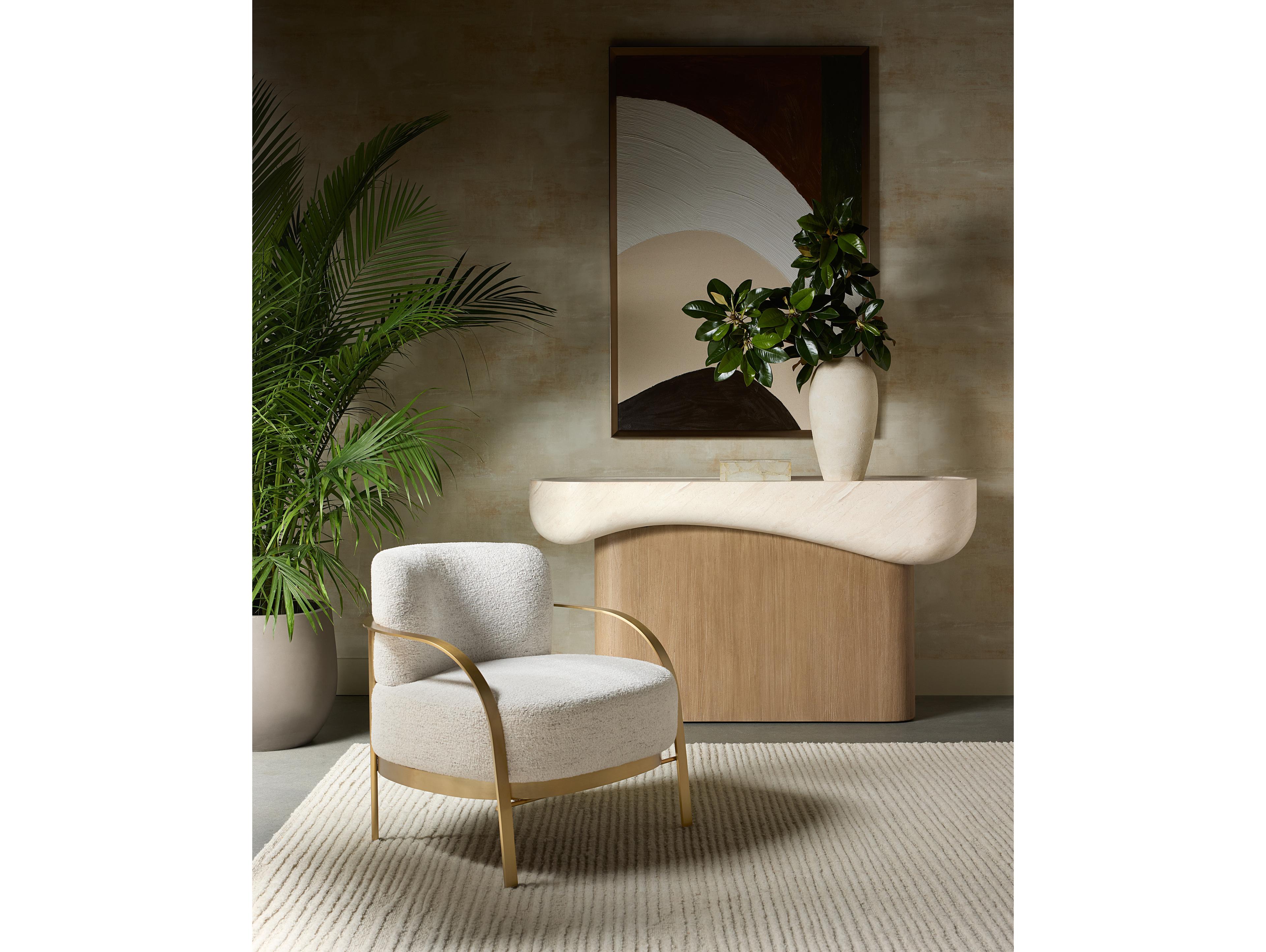 Sunpan Lavania Dining Chair in Meg Taupe / Porcini Taupe