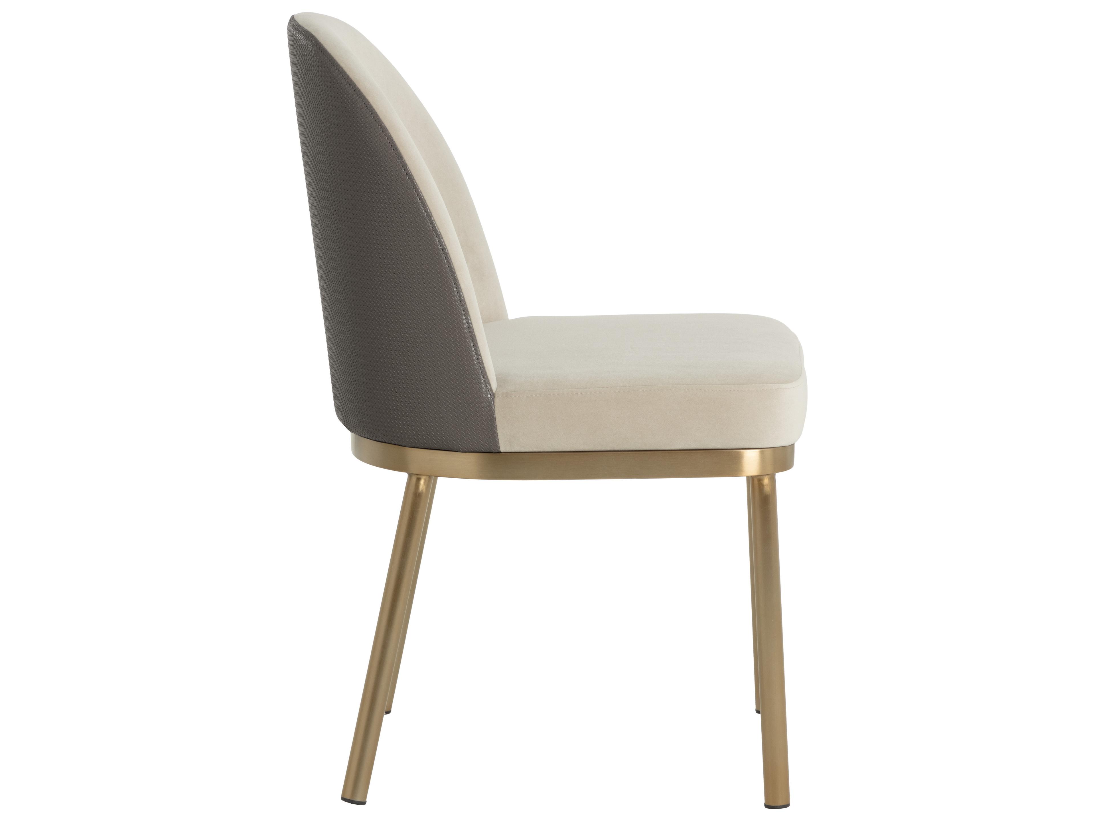 Sunpan Lavania Dining Chair in Meg Taupe / Porcini Taupe