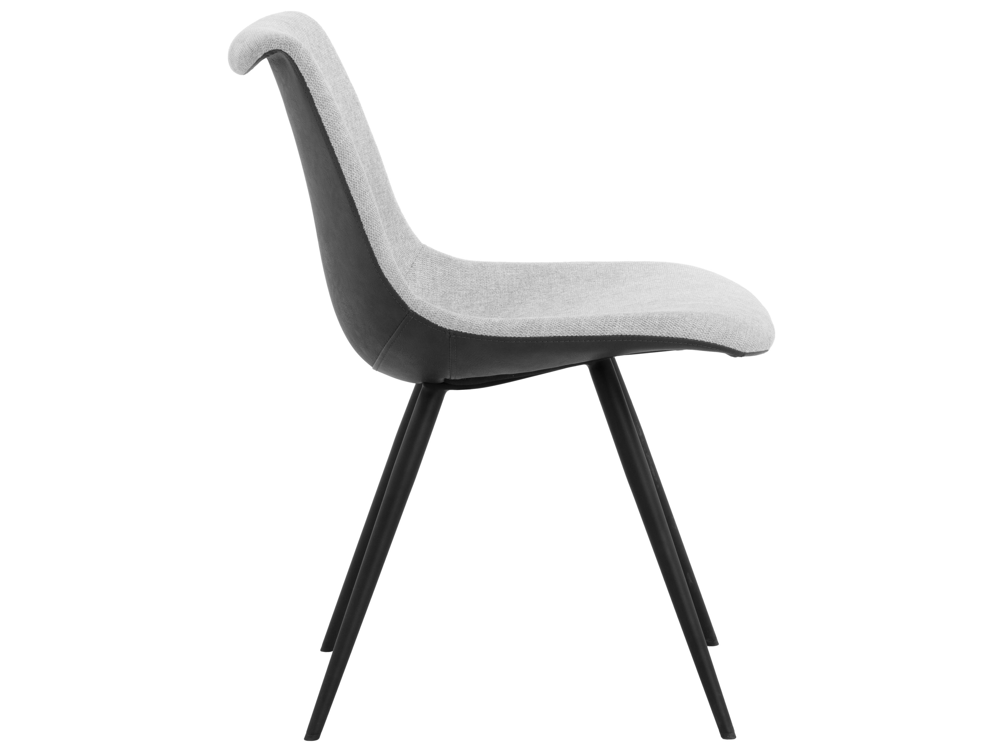 Sunpan Lipa Dining Chair in Black in Belfast Heather Grey / Rosemary