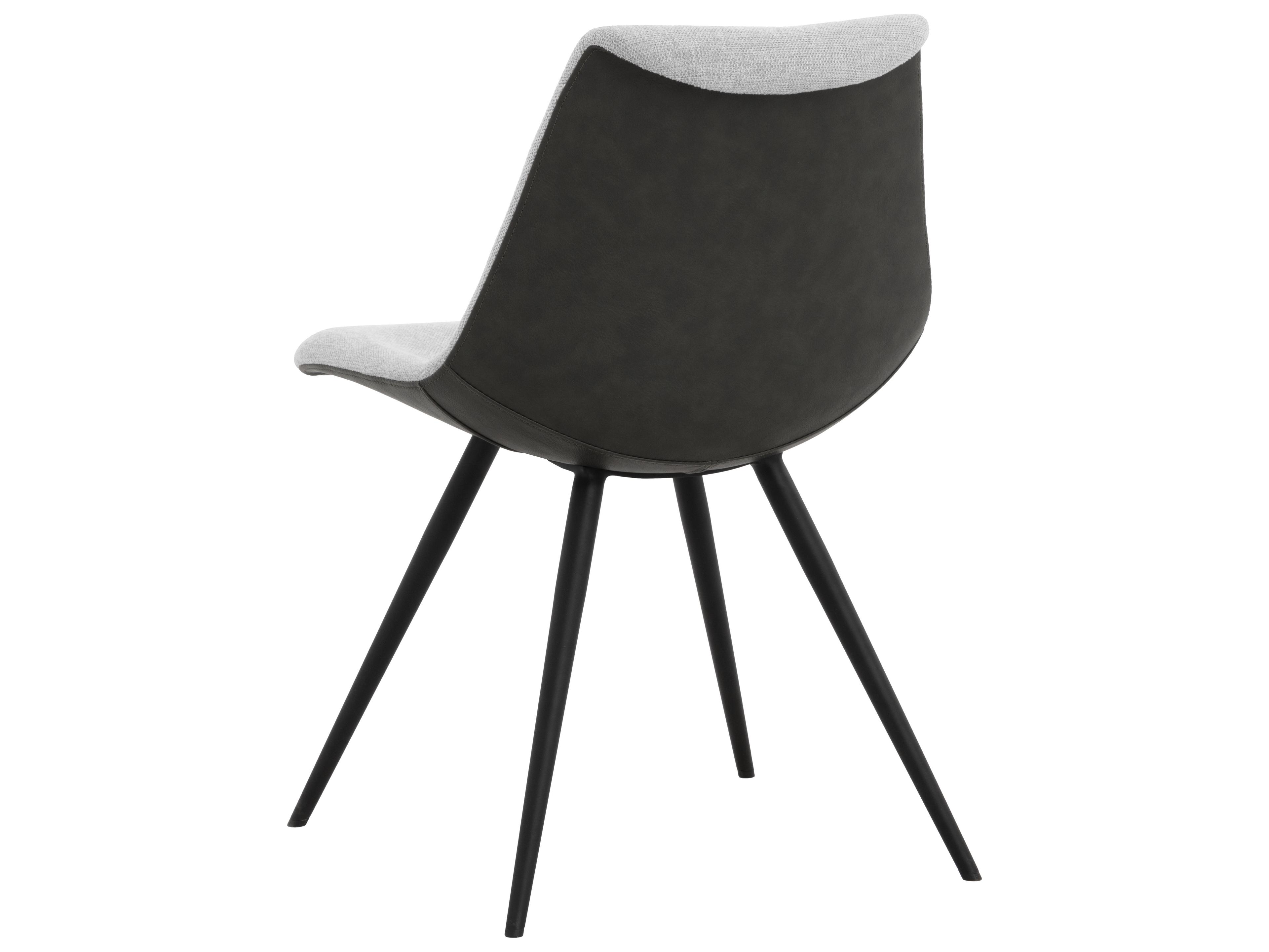 Sunpan Lipa Dining Chair in Black in Belfast Heather Grey / Rosemary