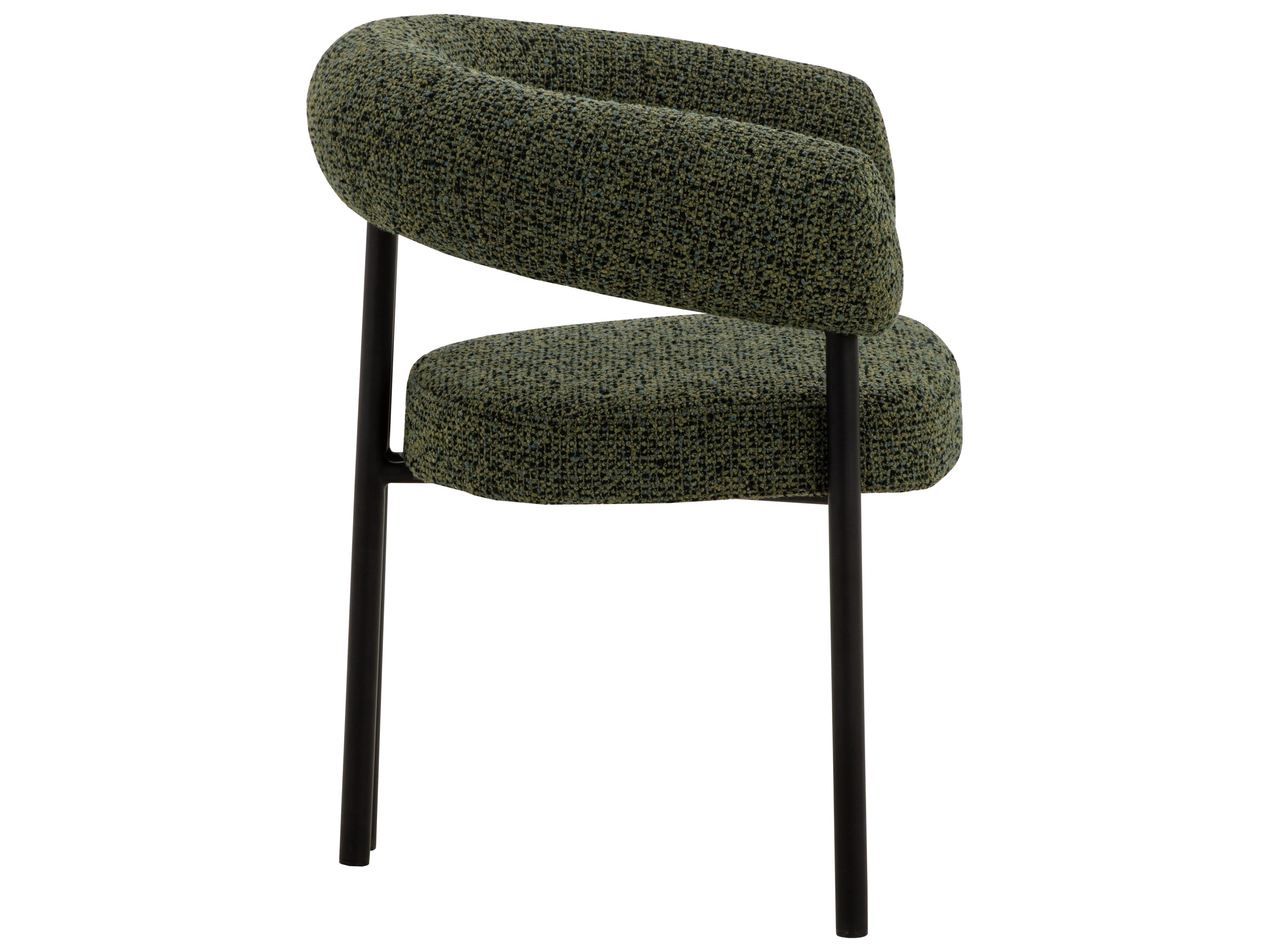 Sunpan Oniva Dining Armchair in Black in Noah Meadow