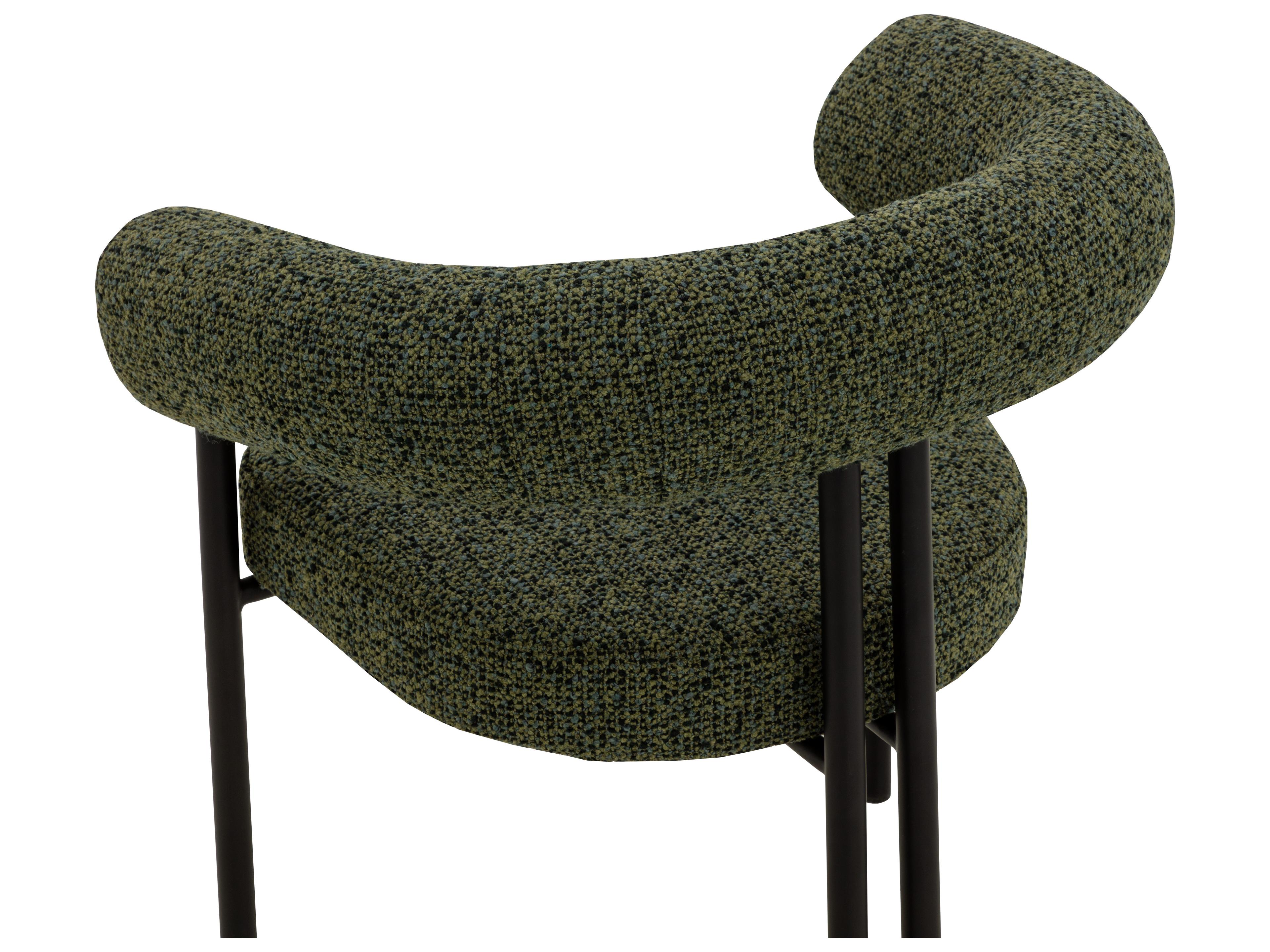 Sunpan Oniva Dining Armchair in Black in Noah Meadow