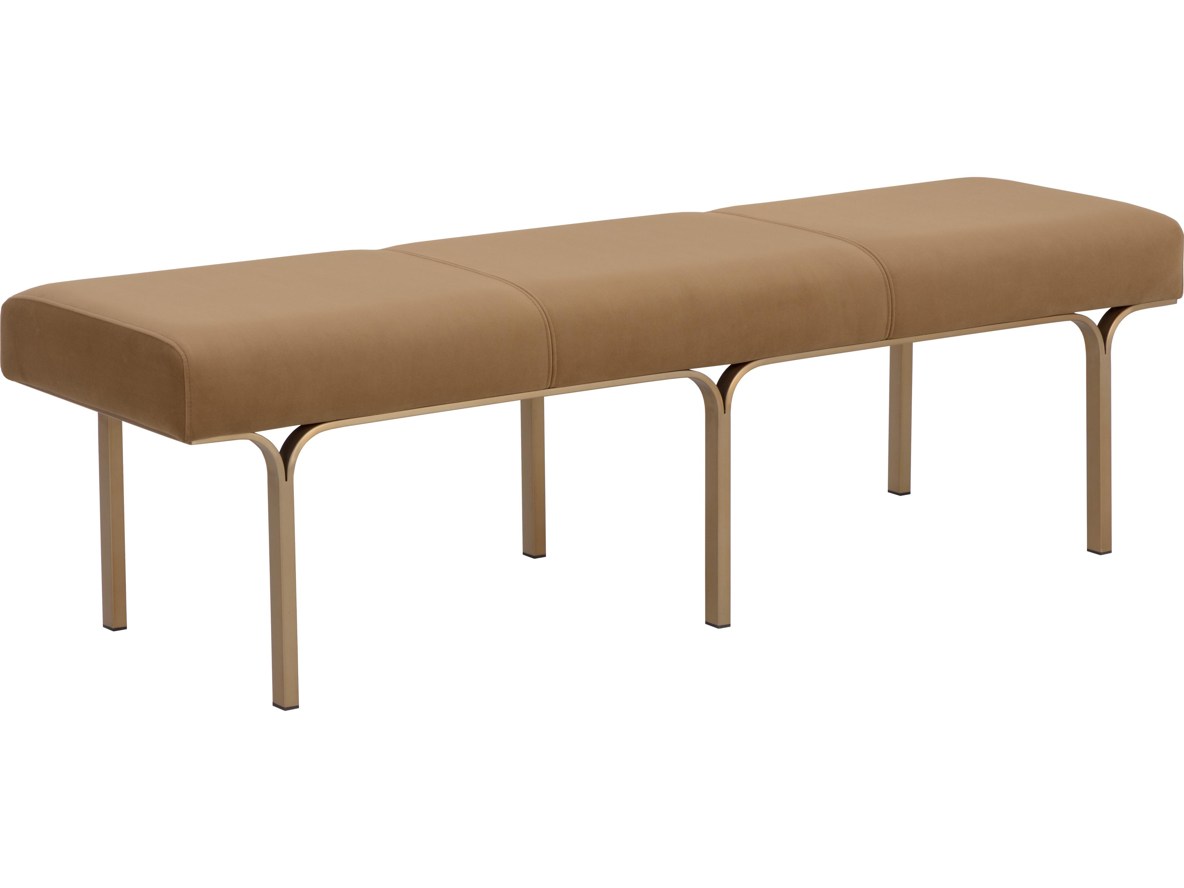 Sunpan Nuvella Bench in Kona Camel