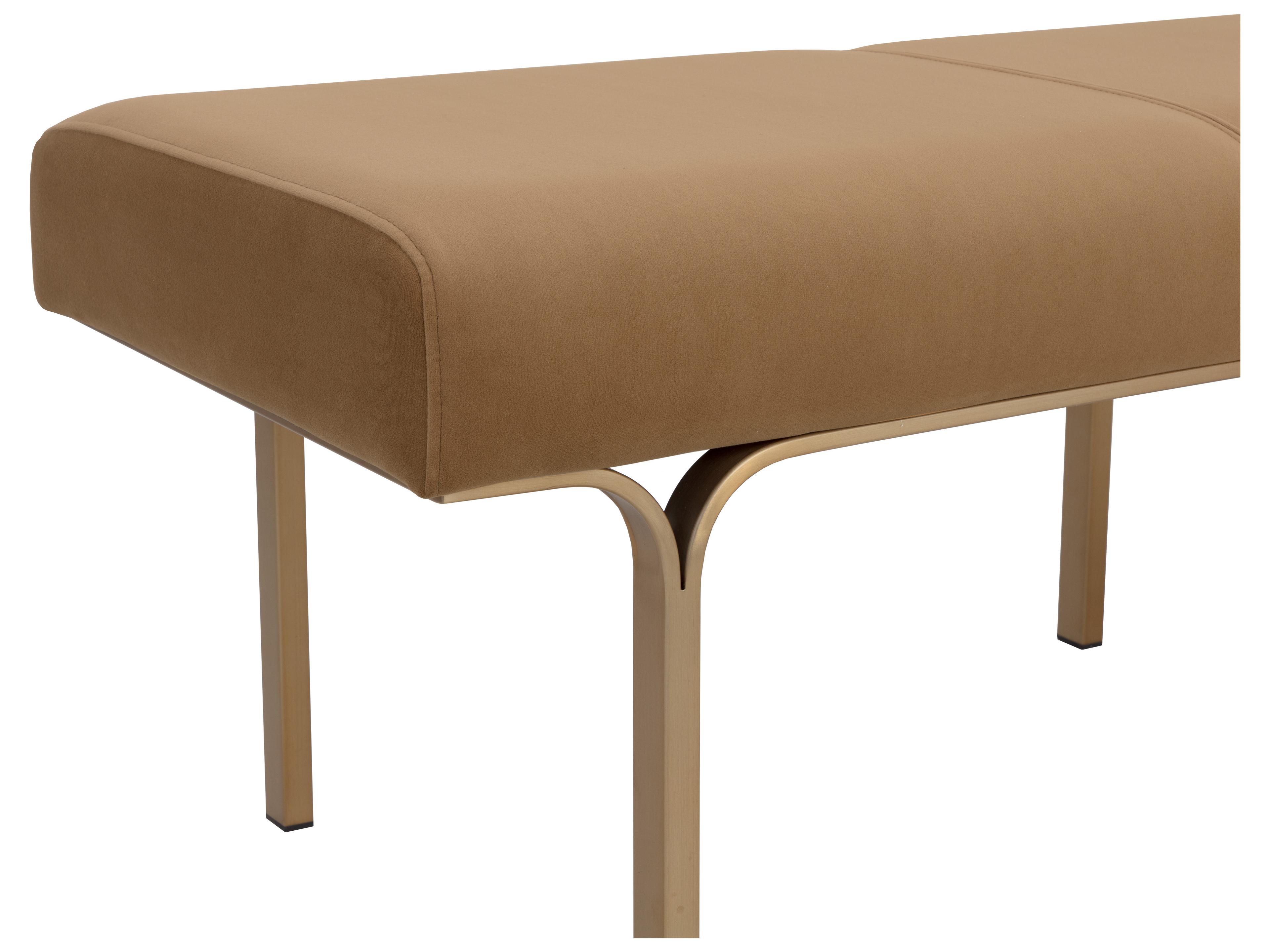 Sunpan Nuvella Bench in Kona Camel