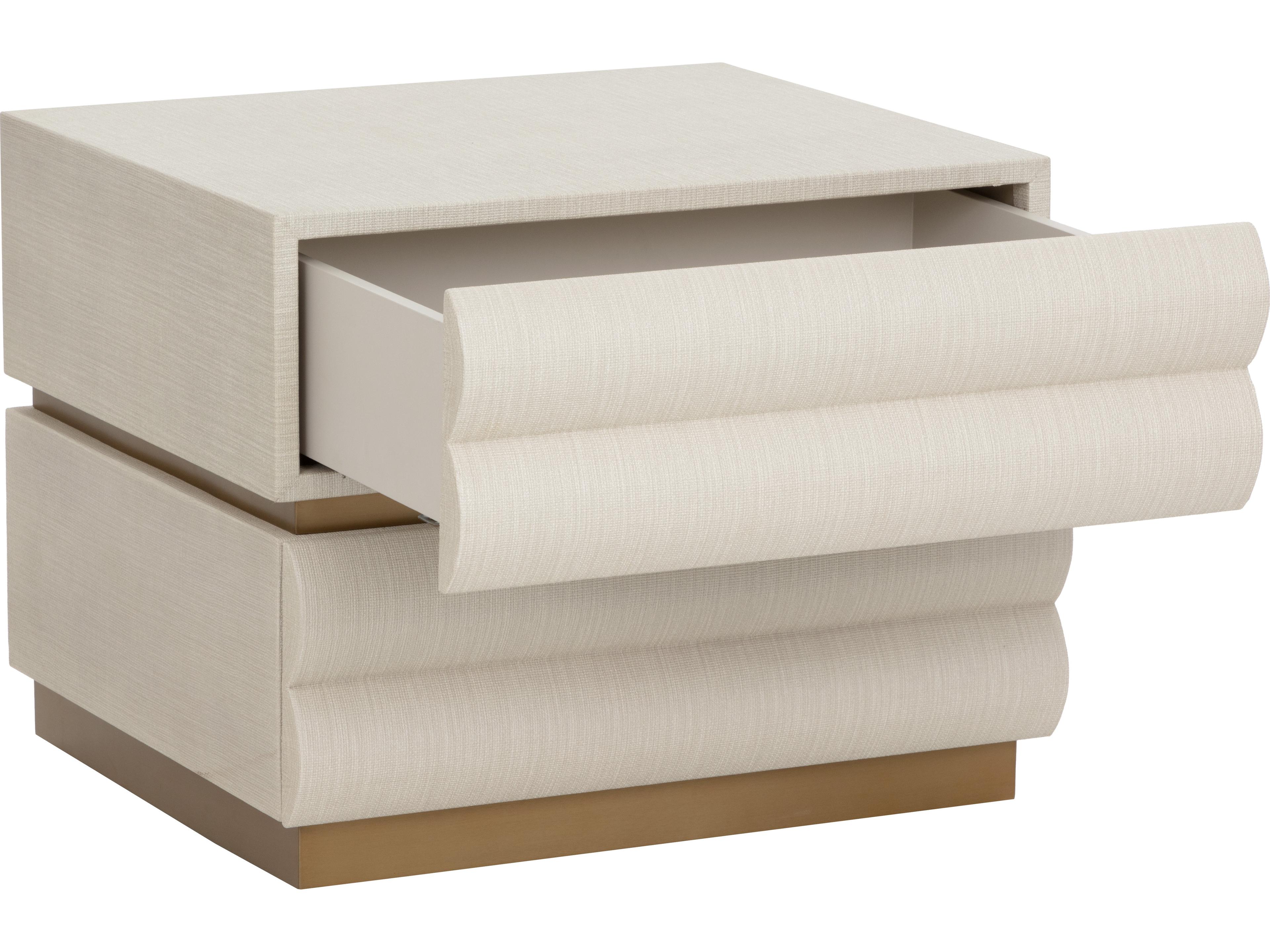 Sunpan Subira Nightstand in Cream