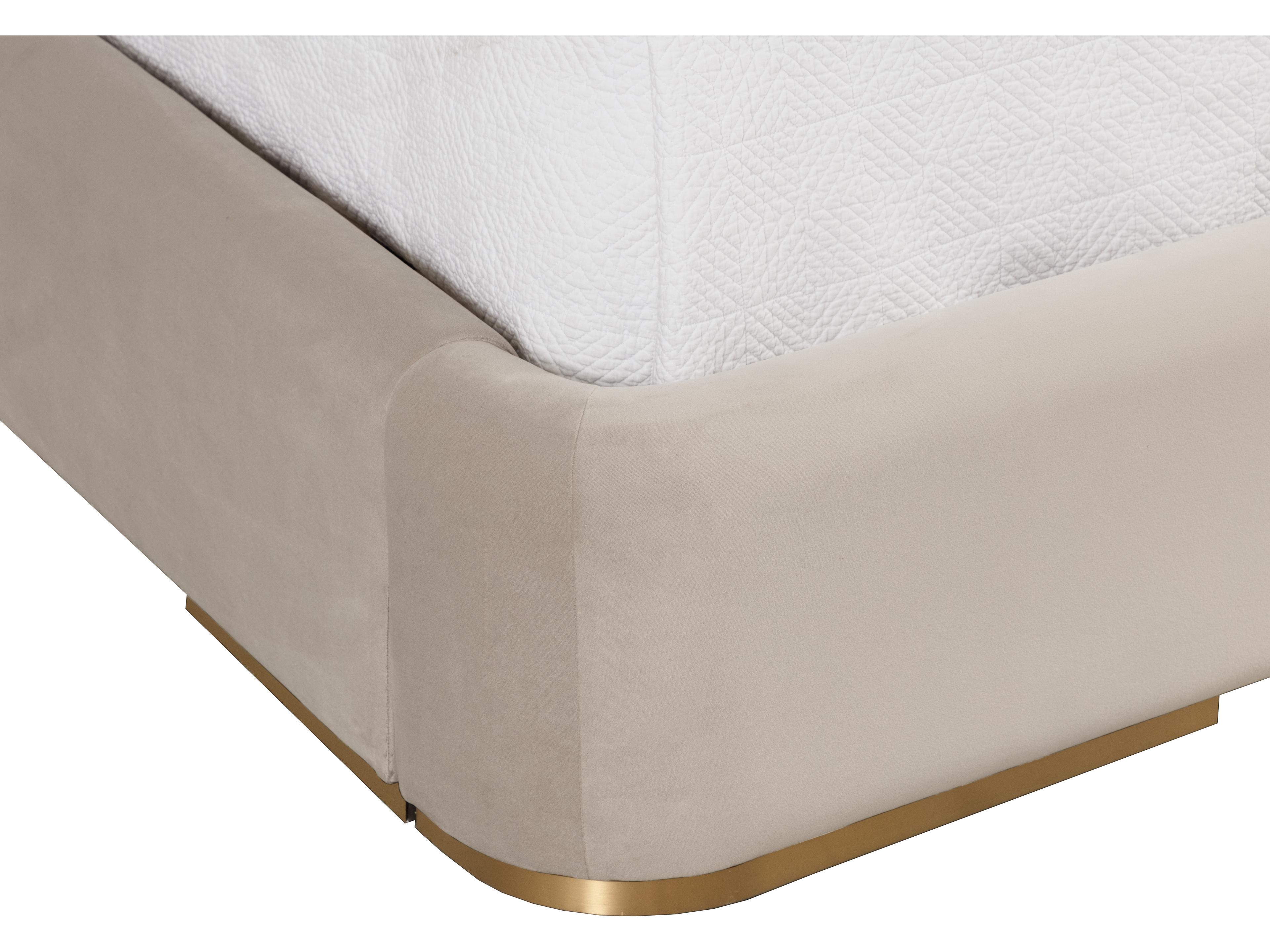 Sunpan Clarimond Bed in King in Hailey Moon / Meg Taupe