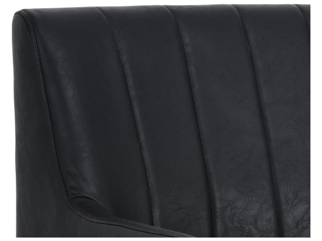 Sunpan Wolfe Lounge Chair in Bravo Black