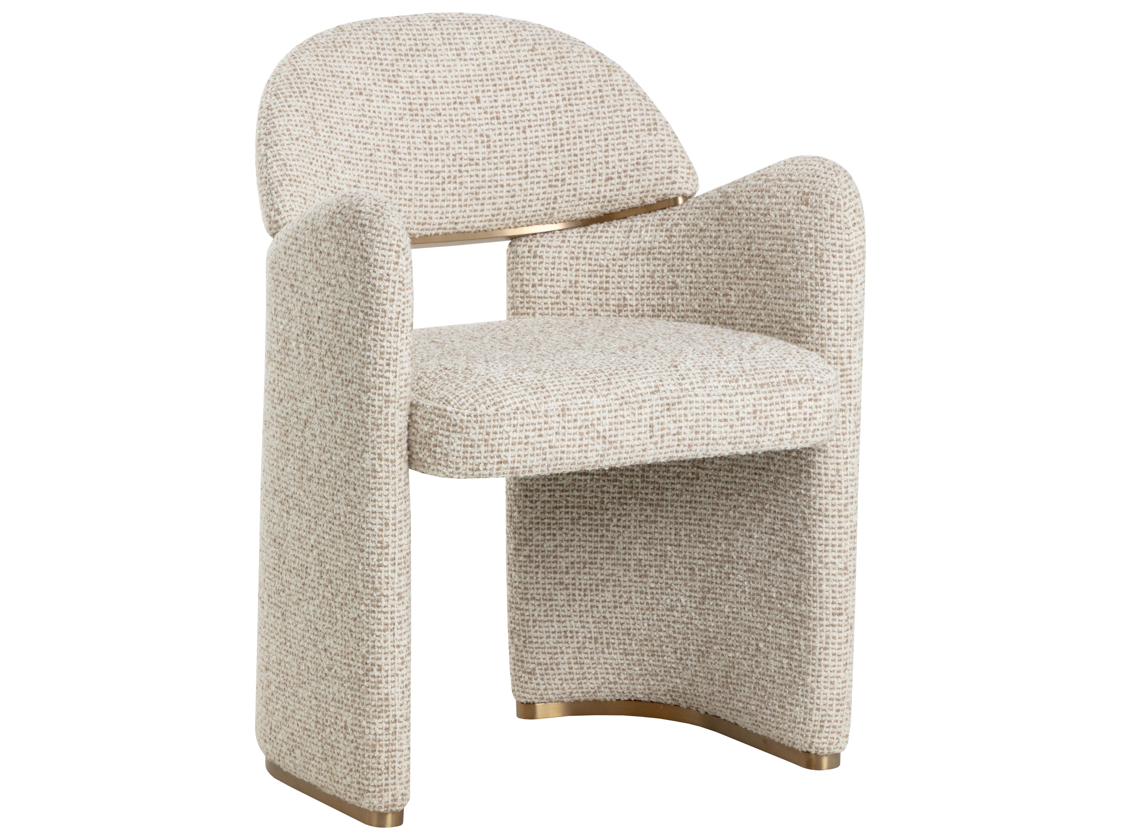Sunpan Snowden Dining Armchair in Noah Ecru