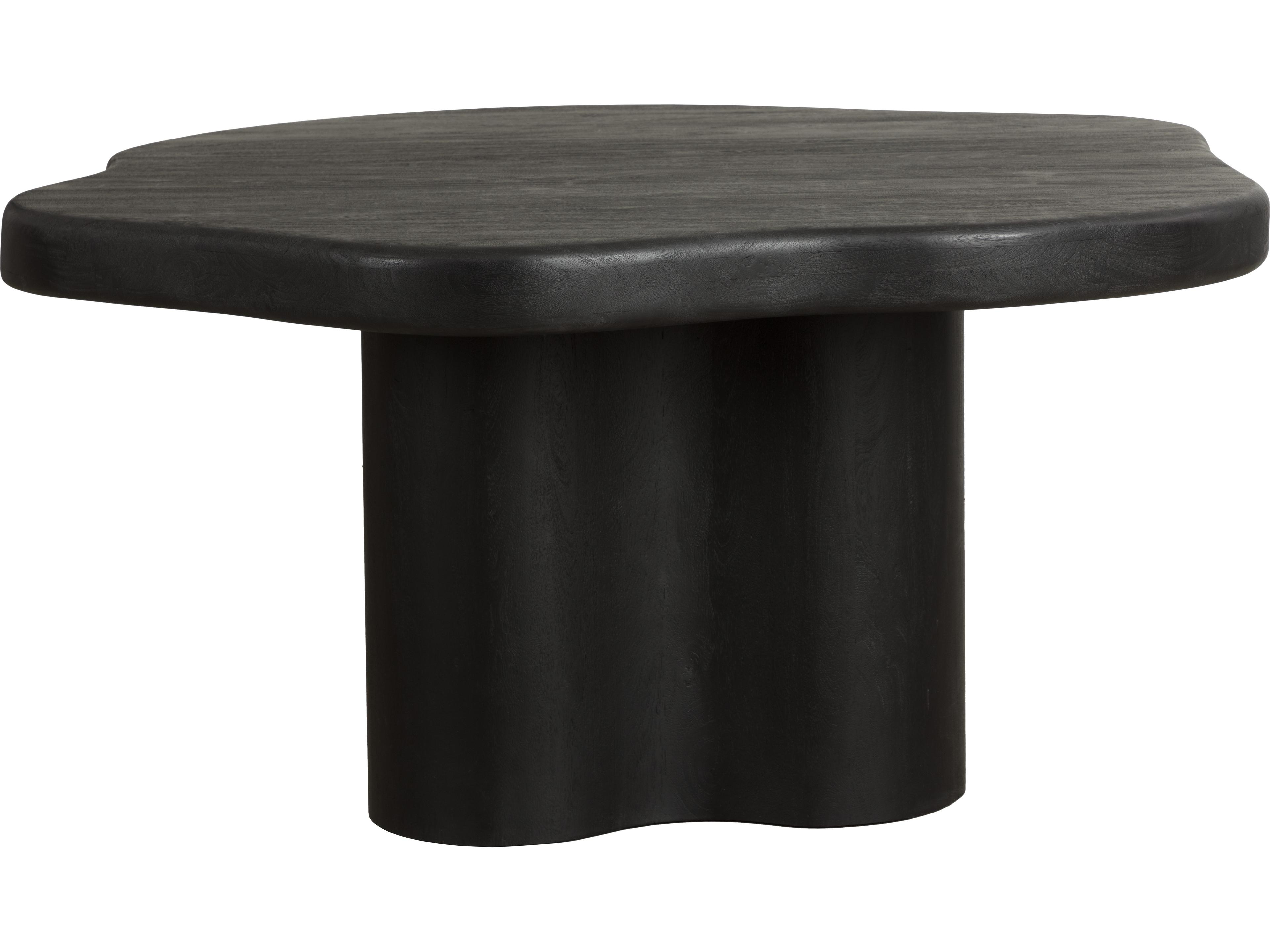 Sunpan Bellona Dining Table in Charcoal Black in 67"
