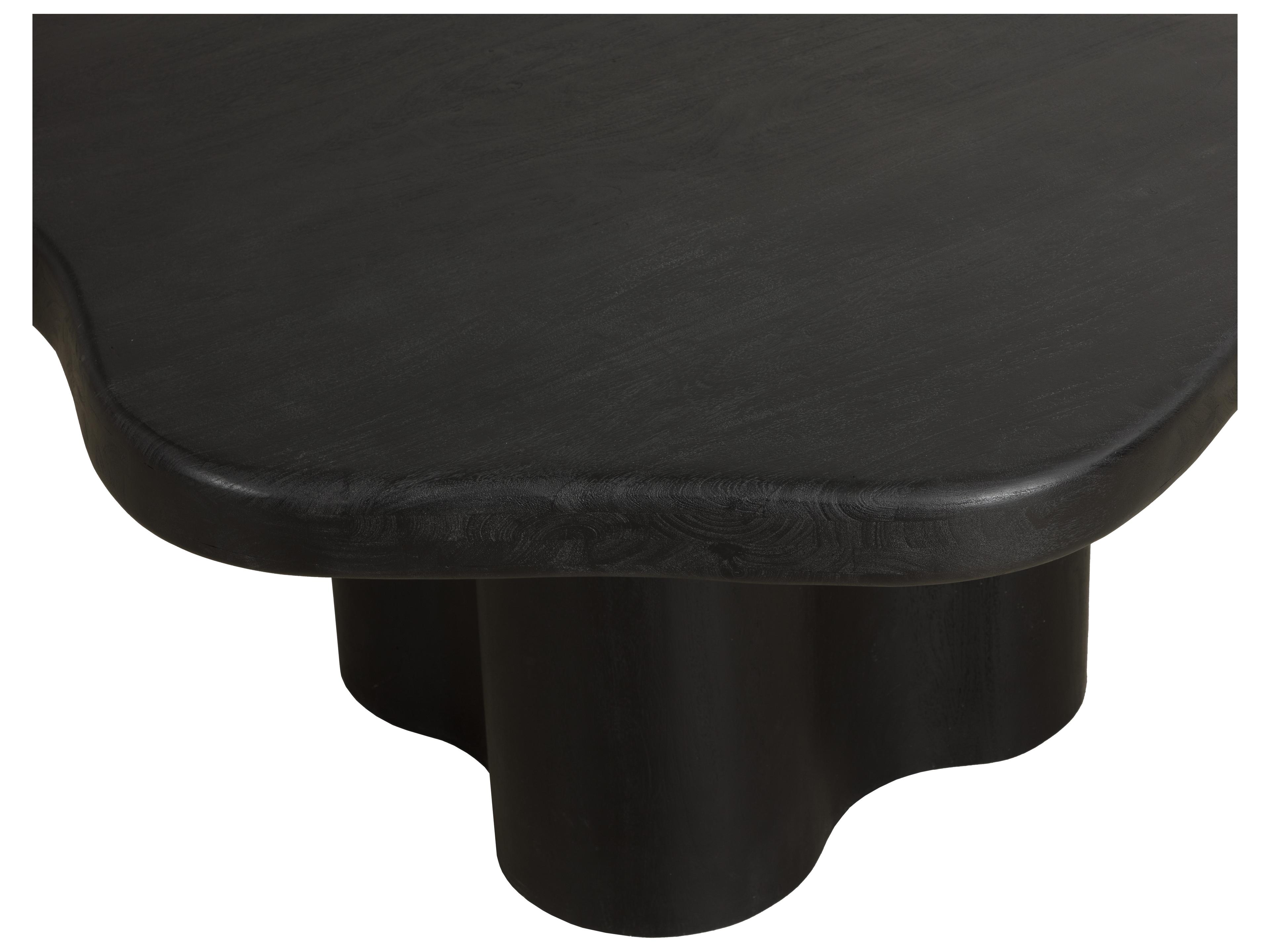 Sunpan Bellona Dining Table in Charcoal Black in 67"