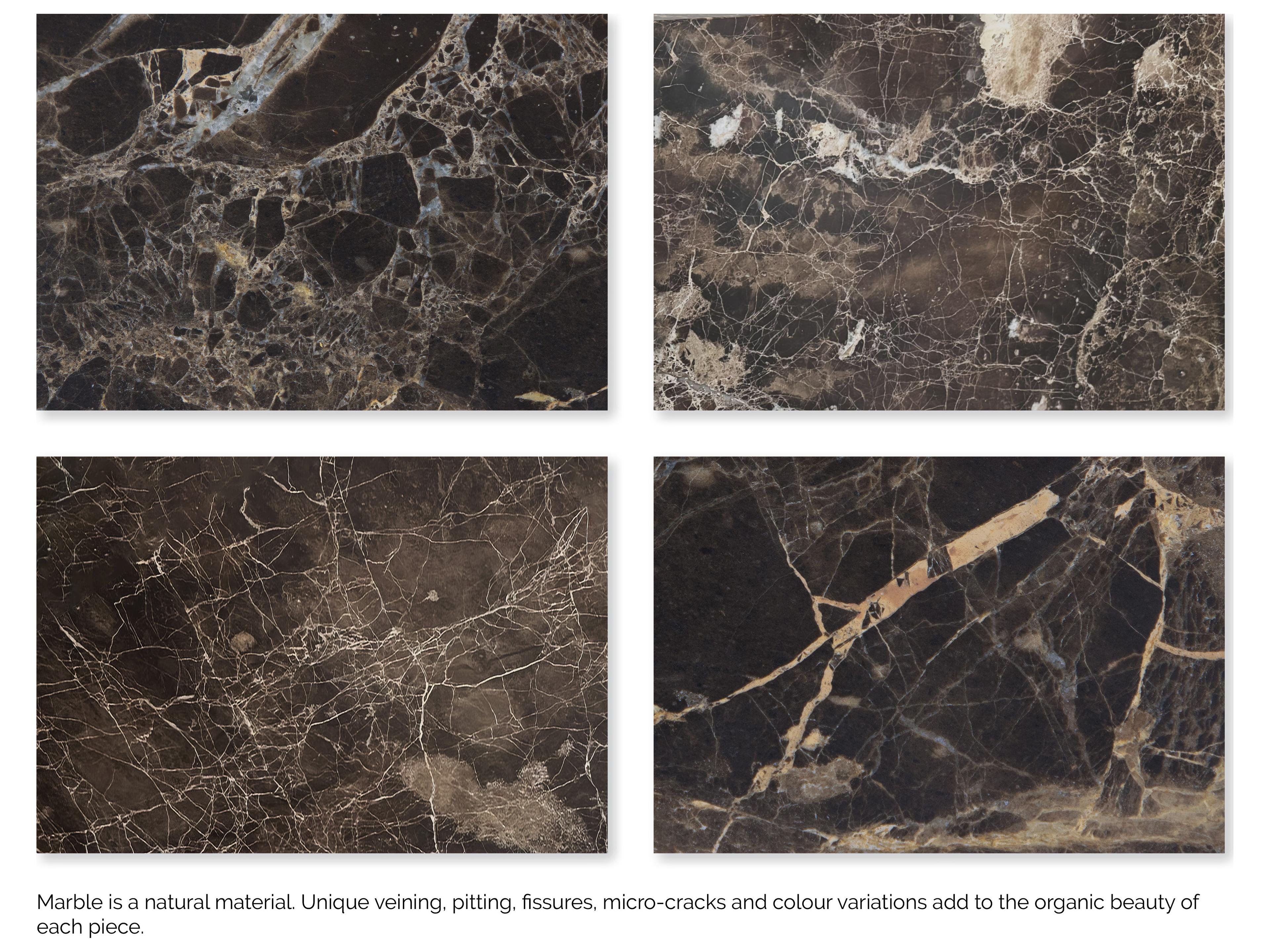 Sunpan Laros End Table in Dark Emperador