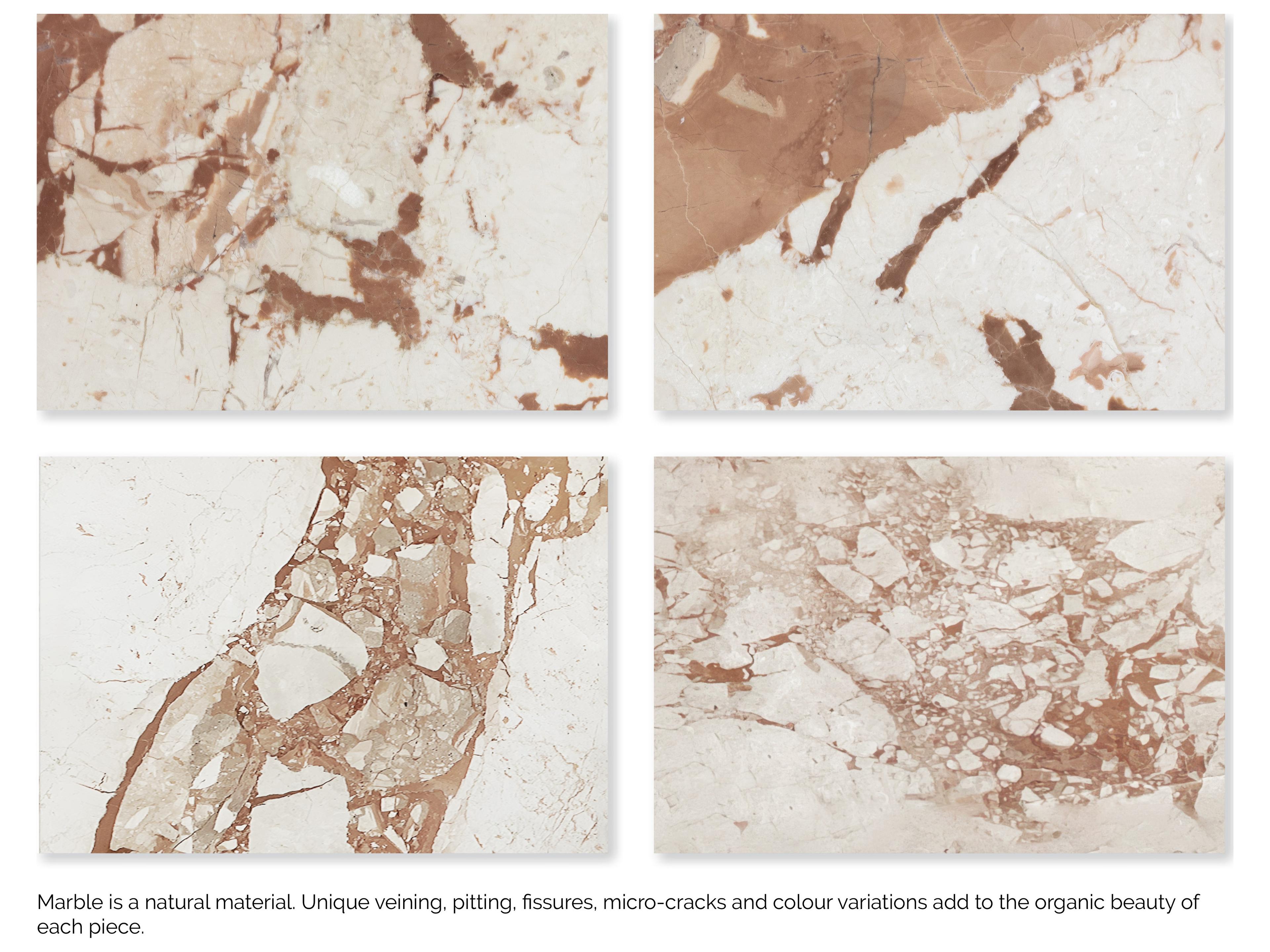 Sunpan Laros Coffee Table in Crema Breccia