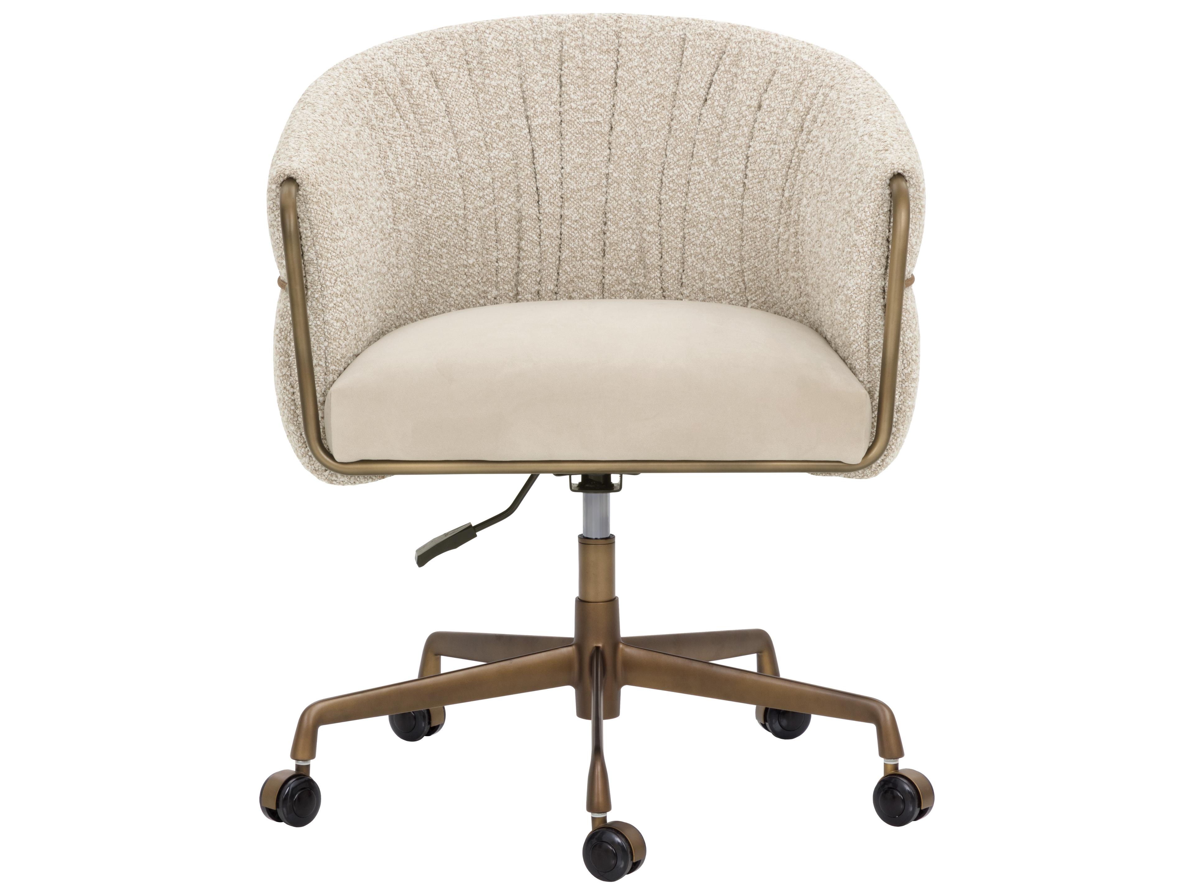 Sunpan Olma Office Chair in Meg Taupe / Santa Cruz Oatmeal