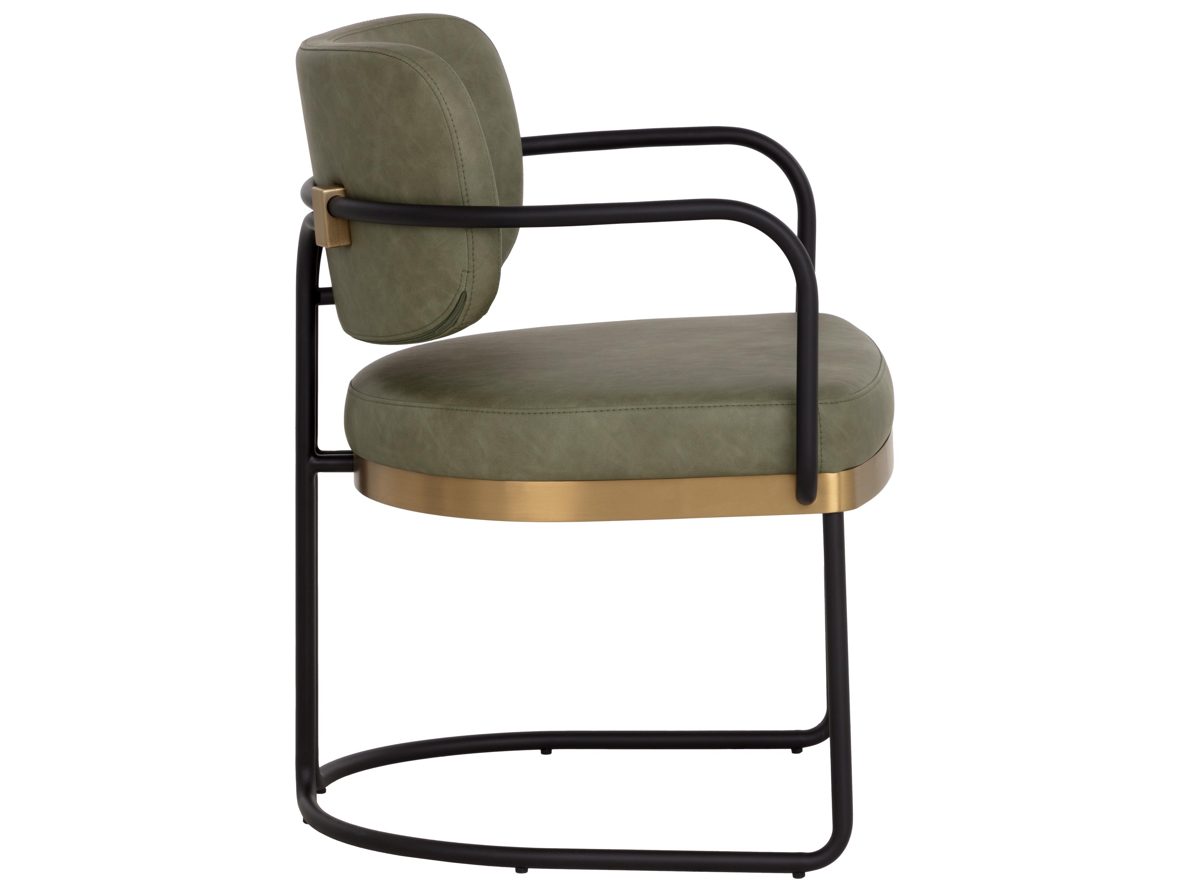 Sunpan Jalen Dining Armchair in Ivanhoe Pine