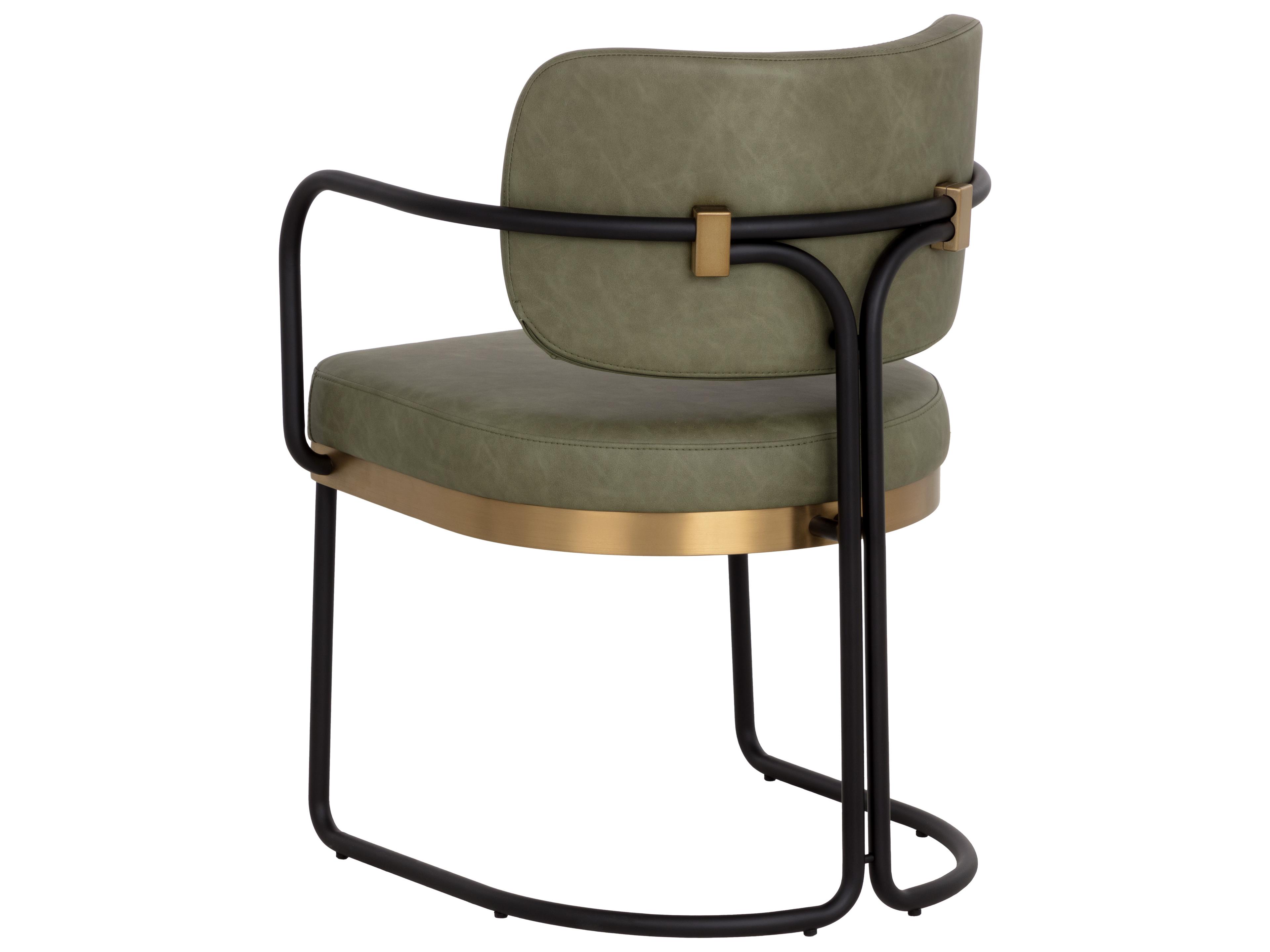 Sunpan Jalen Dining Armchair in Ivanhoe Pine