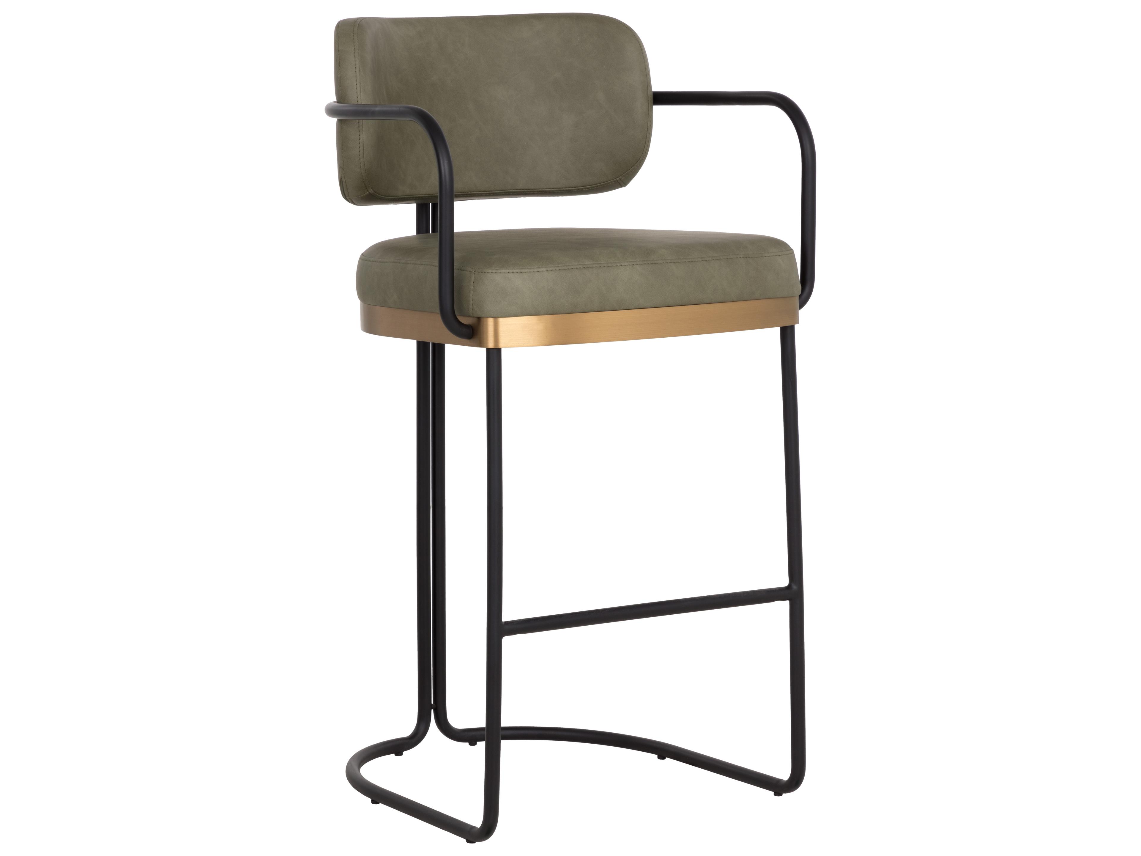 Sunpan Jalen Barstool in Ivanhoe Pine