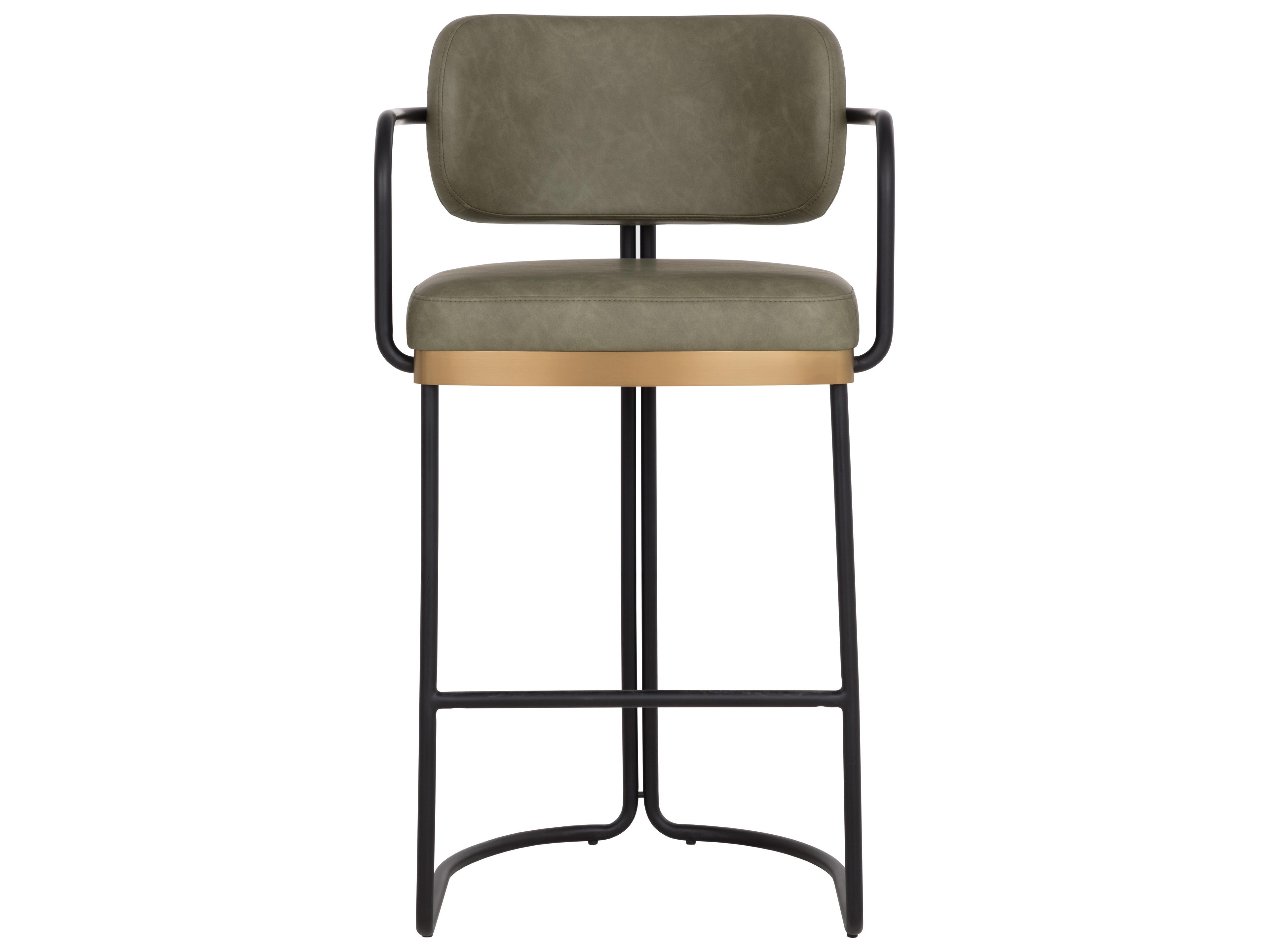 Sunpan Jalen Barstool in Ivanhoe Pine
