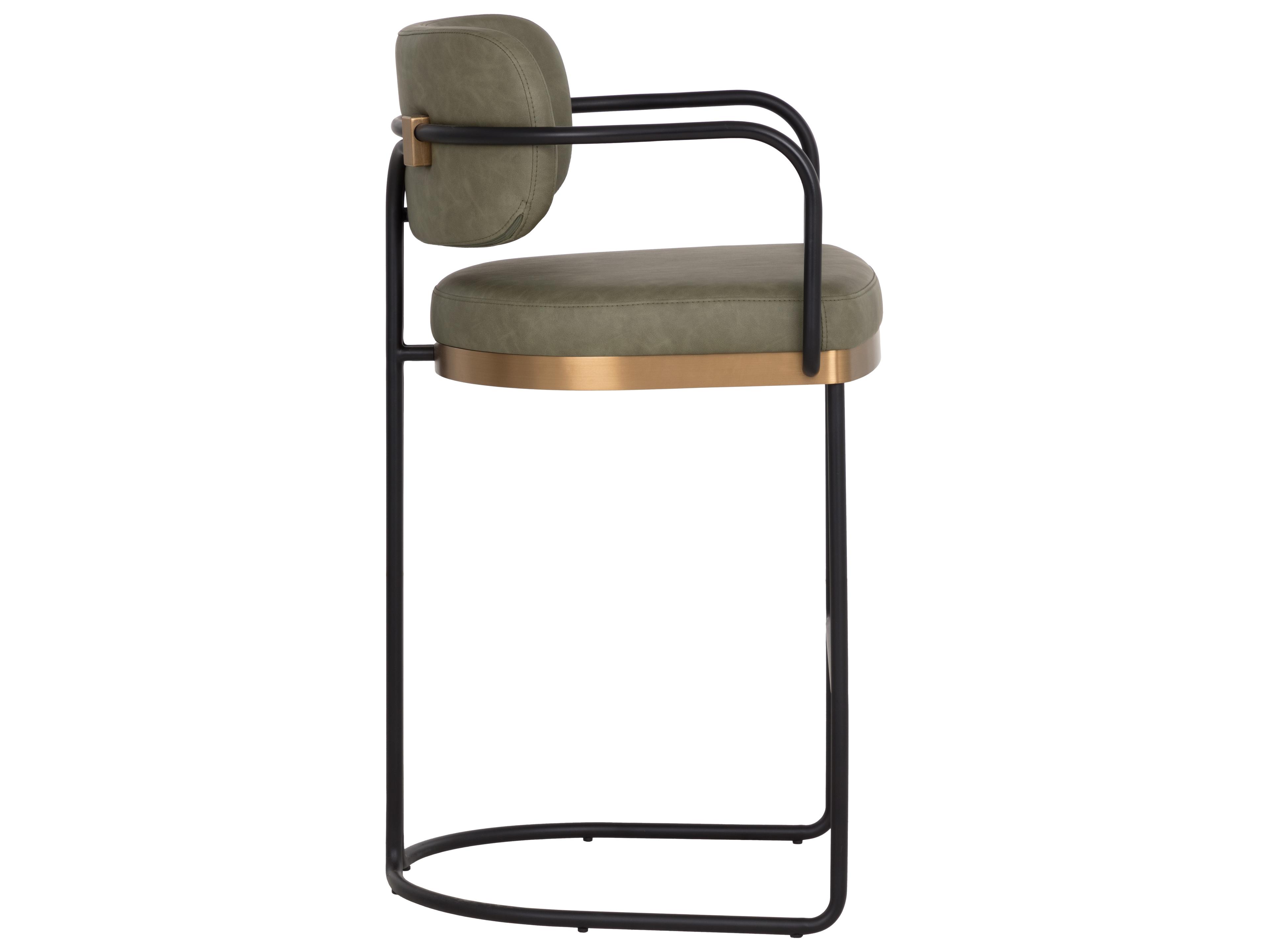 Sunpan Jalen Barstool in Ivanhoe Pine