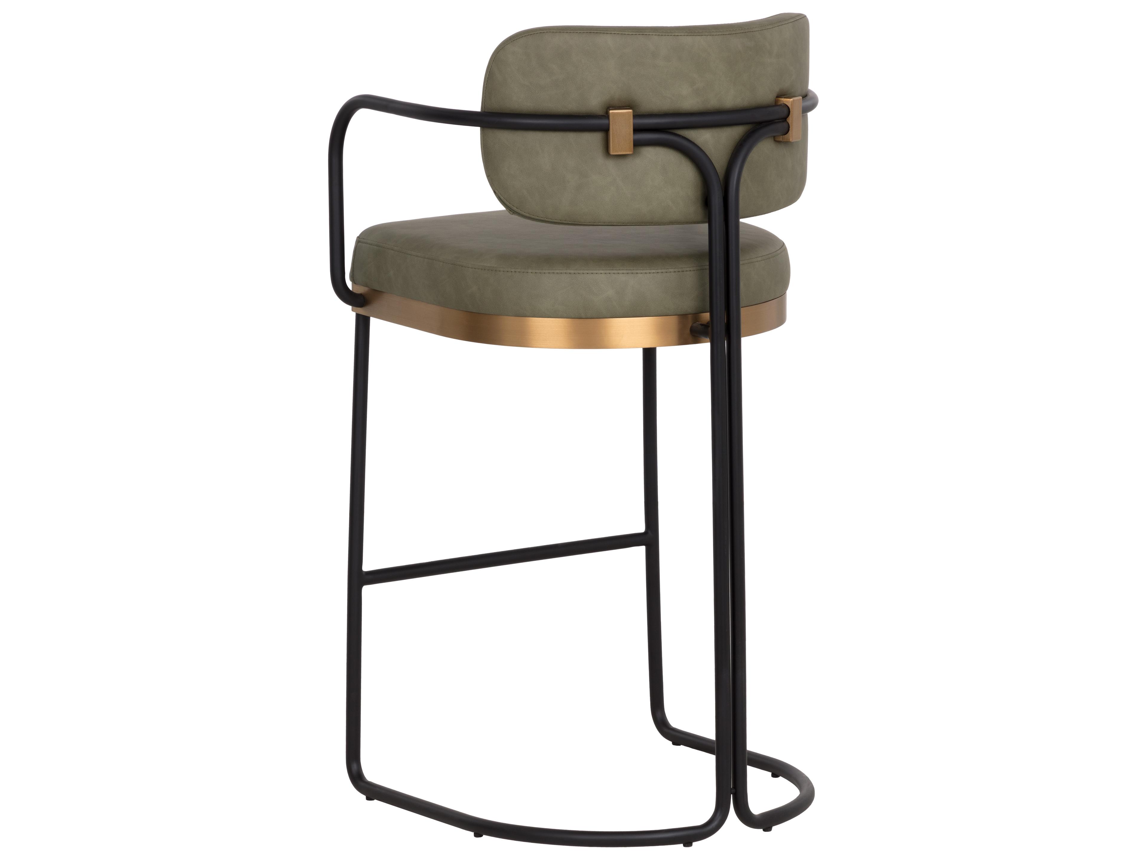 Sunpan Jalen Barstool in Ivanhoe Pine