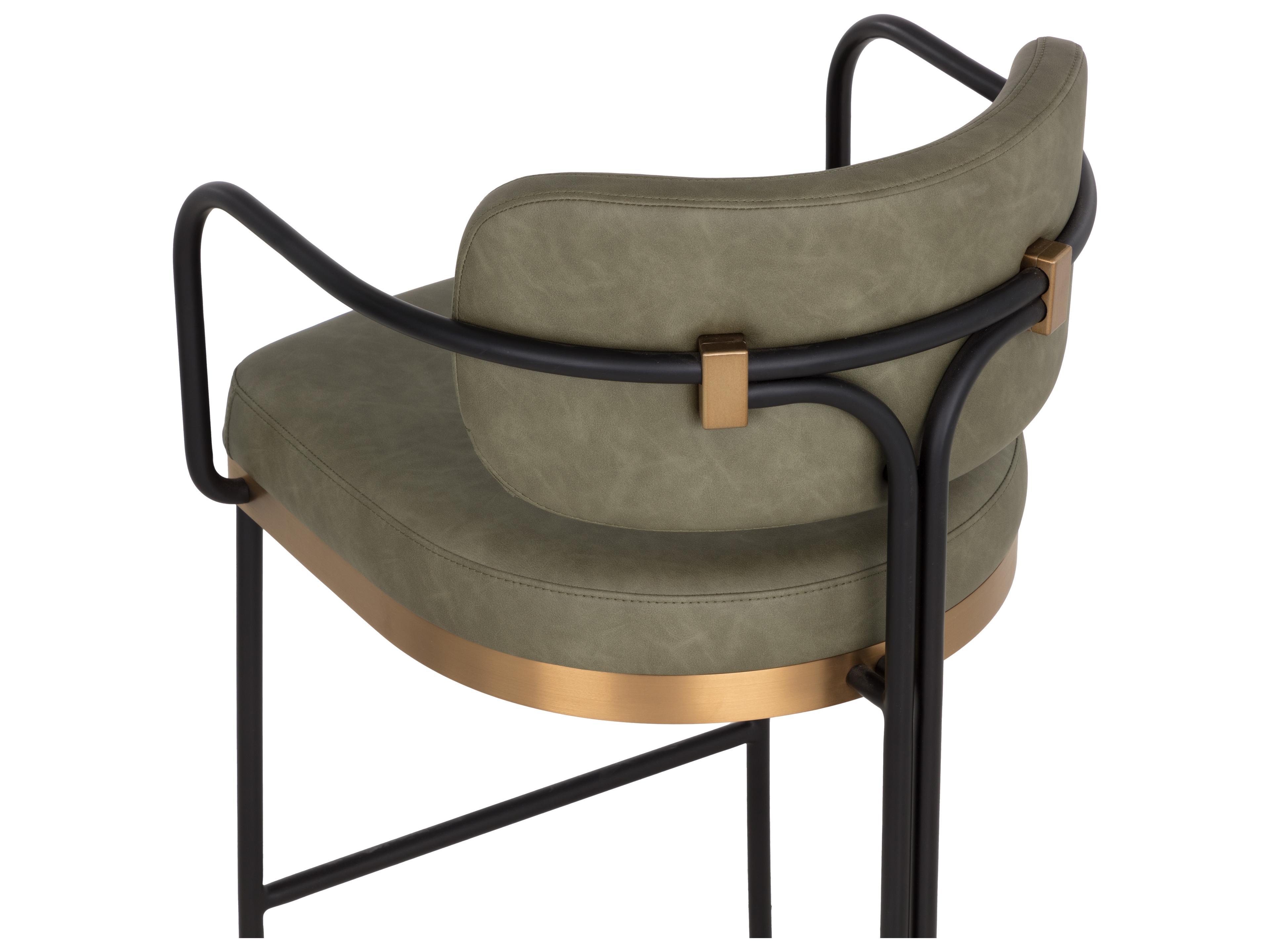 Sunpan Jalen Barstool in Ivanhoe Pine