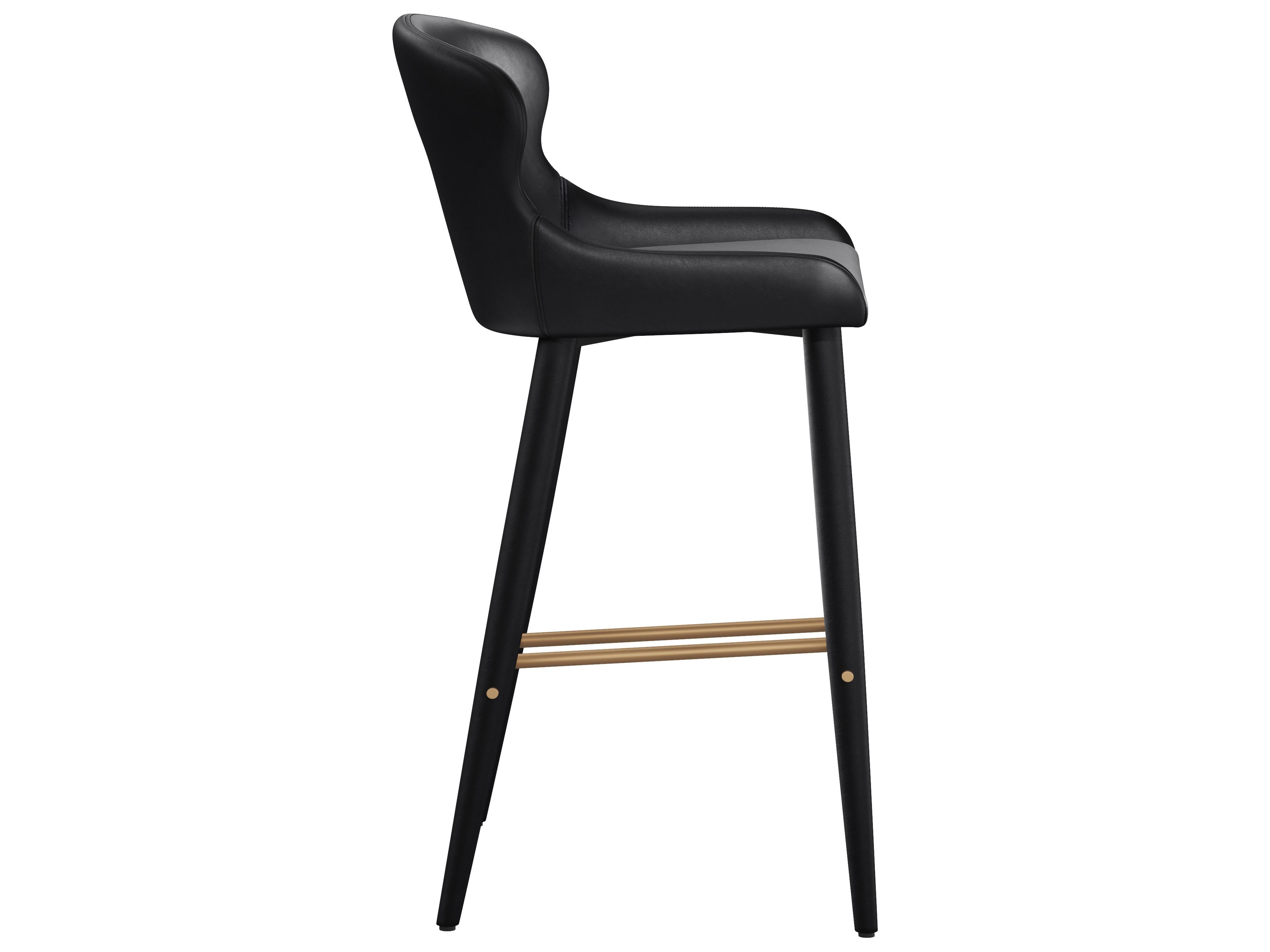 Sunpan Evora Barstool in Bravo Black
