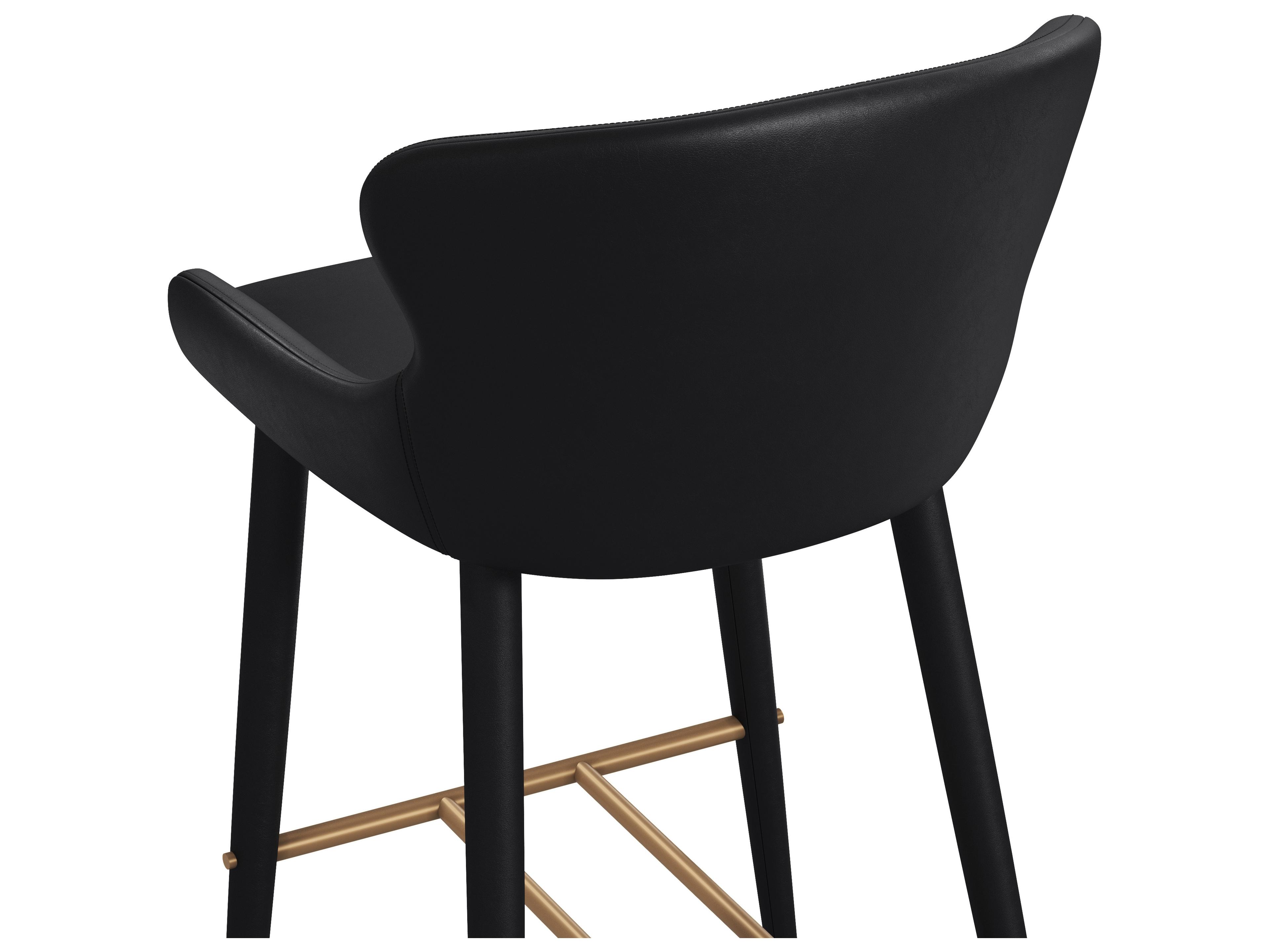 Sunpan Evora Barstool in Bravo Black
