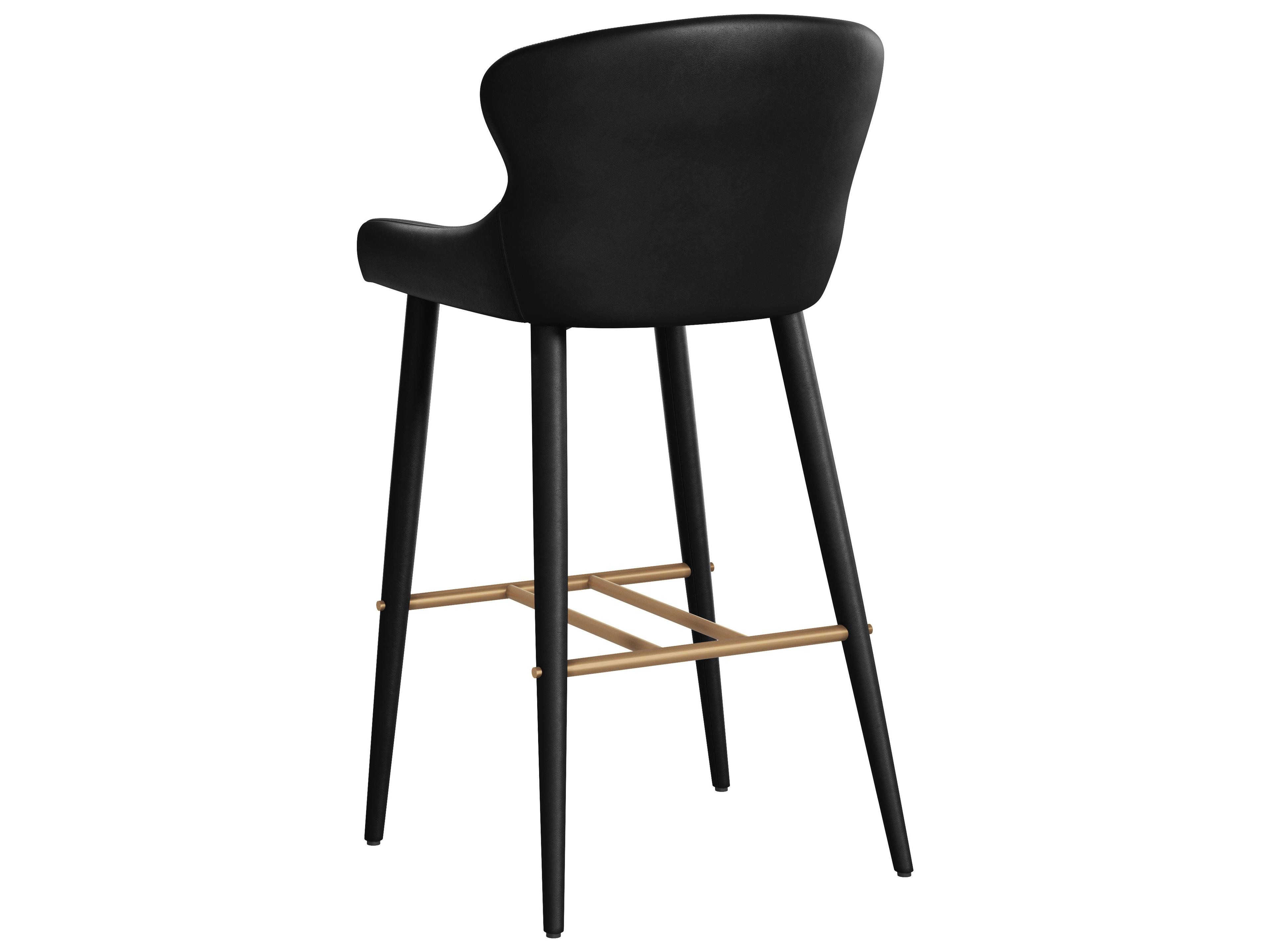 Sunpan Evora Barstool in Bravo Black